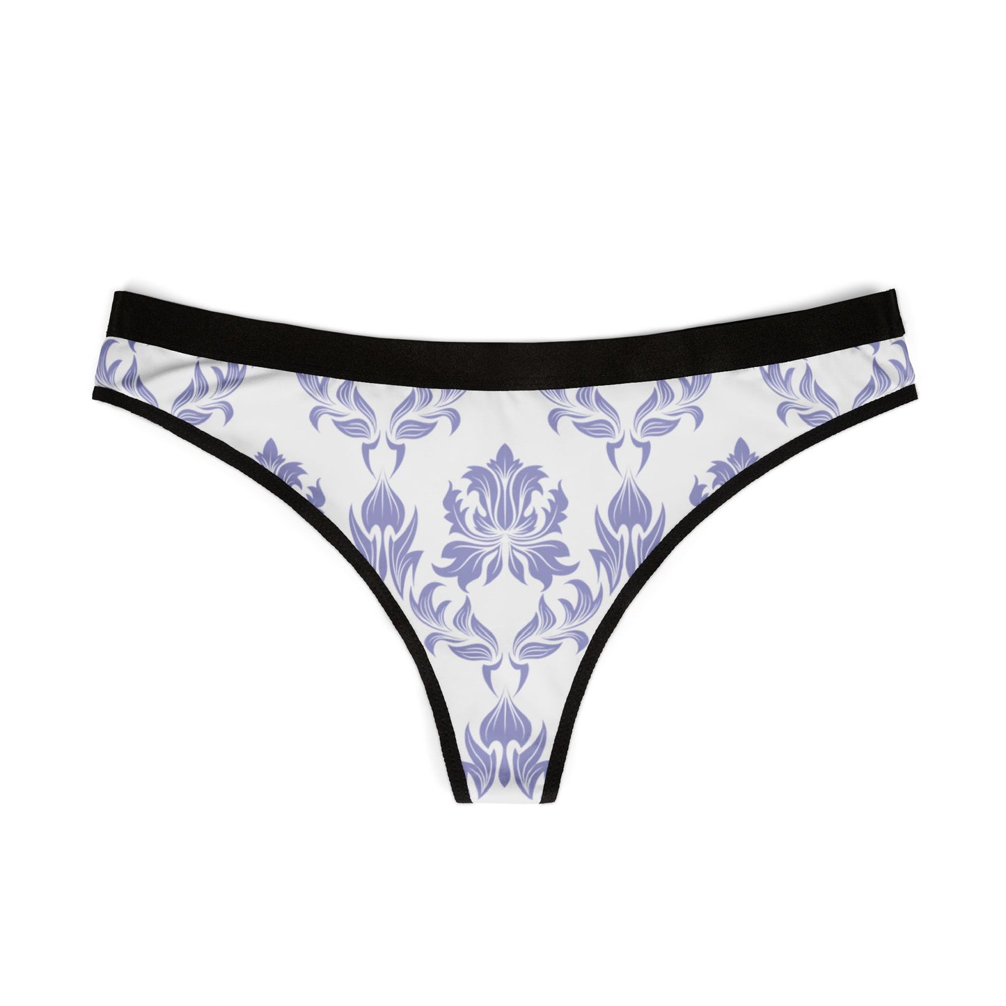 Damen Thong Unterwaesche Bequeme Atmungsaktive Slips mit Blumendruck