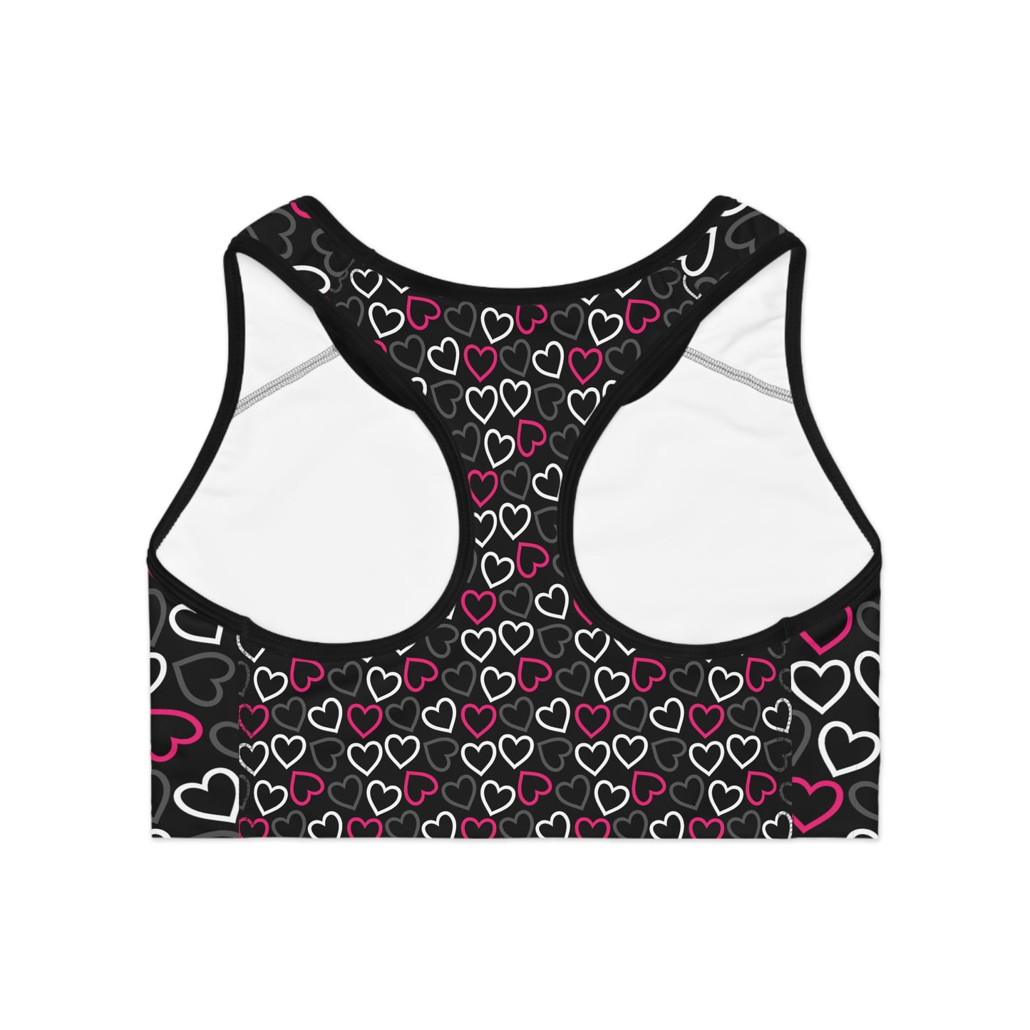 Damen Sport BH Herzmuster Atmungsaktiv Yoga Fitness Workout Top