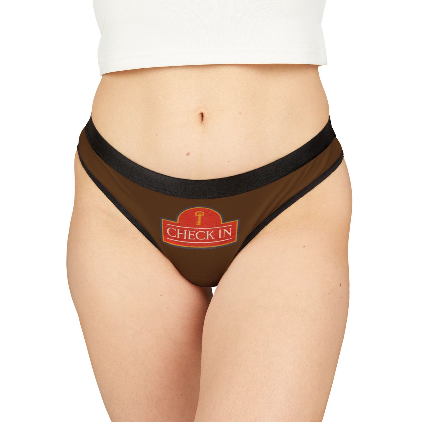 Braunes Damen Thong Unterwäsche Bequeme Atmungsaktive Slips