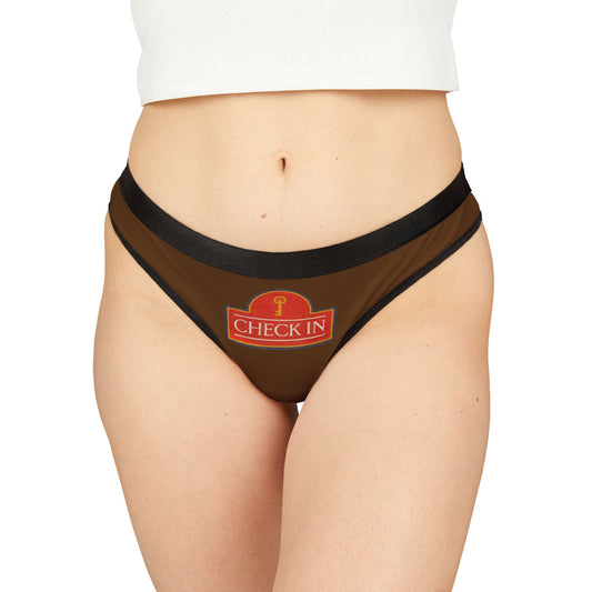 Braunes Damen Thong Unterwäsche Bequeme Atmungsaktive Slips