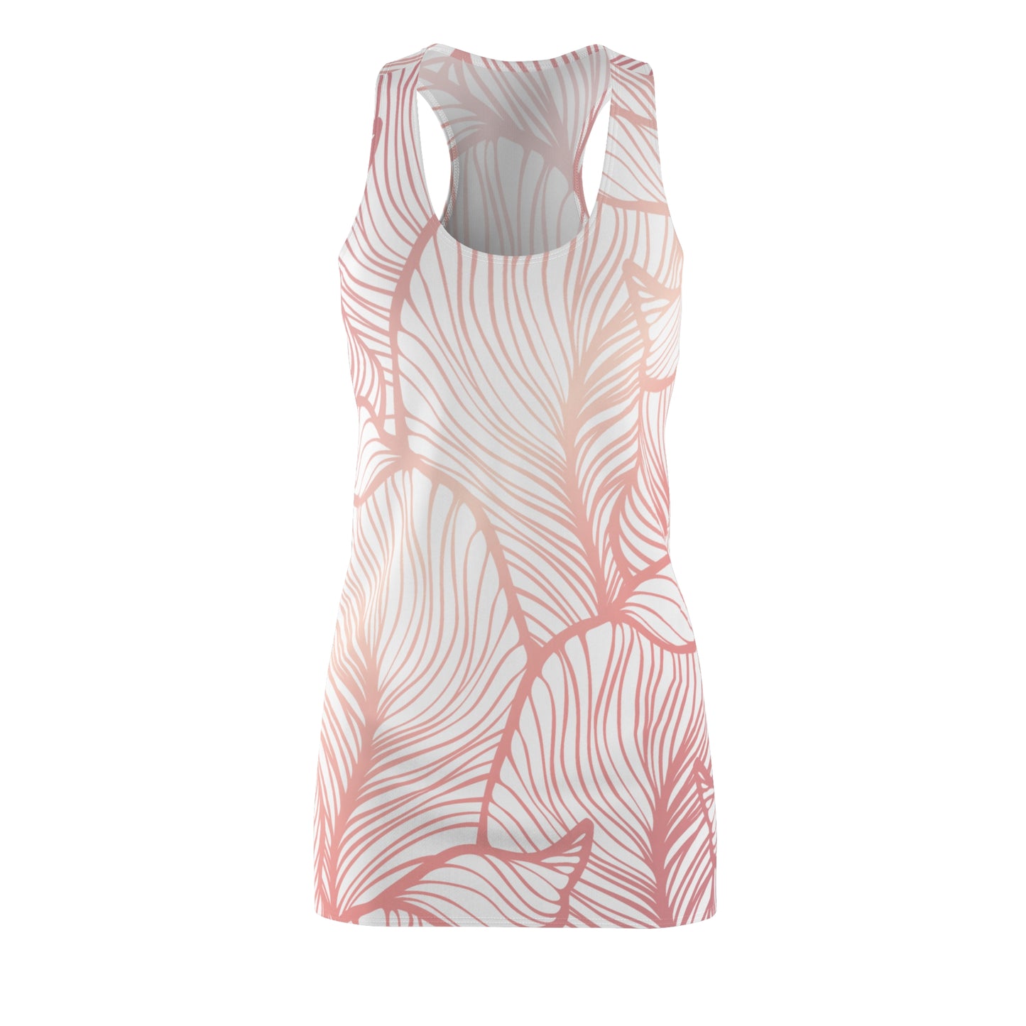 Rosa Floral Racerback Kleid – Elegantes Sommerkleid