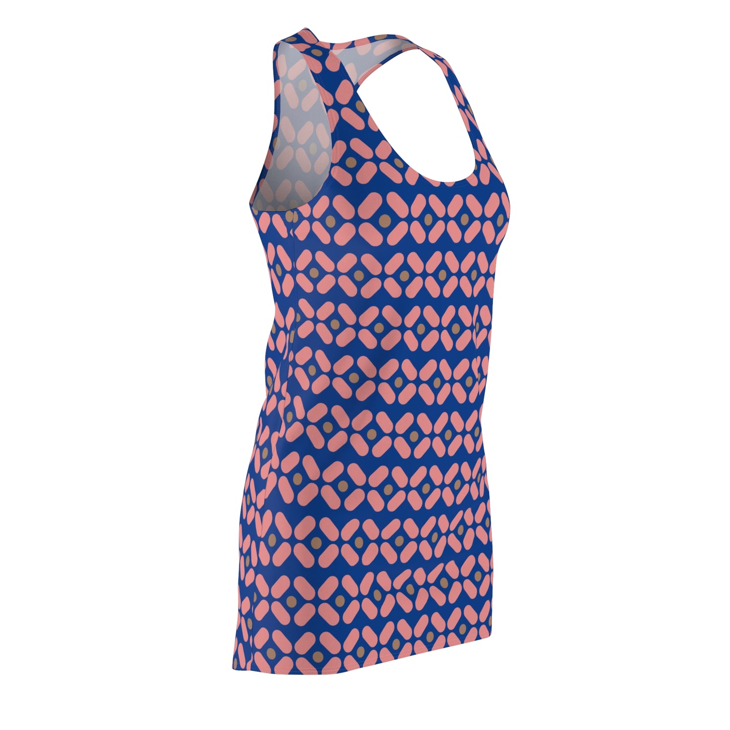 Blau Rosé Racerback Kleid – Chic Sommerkleid