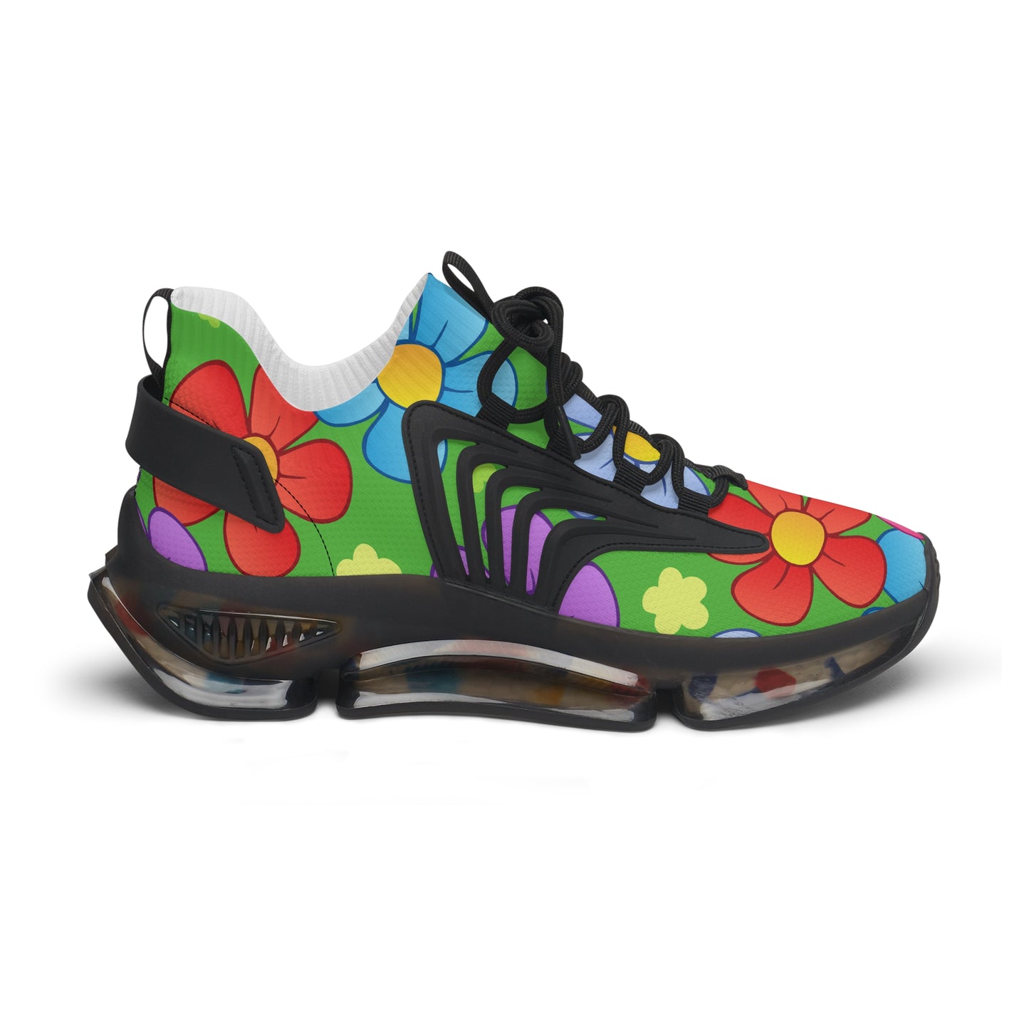 Bunte Damen Sneaker mit Blumenmuster – Stylische Sportschuhe