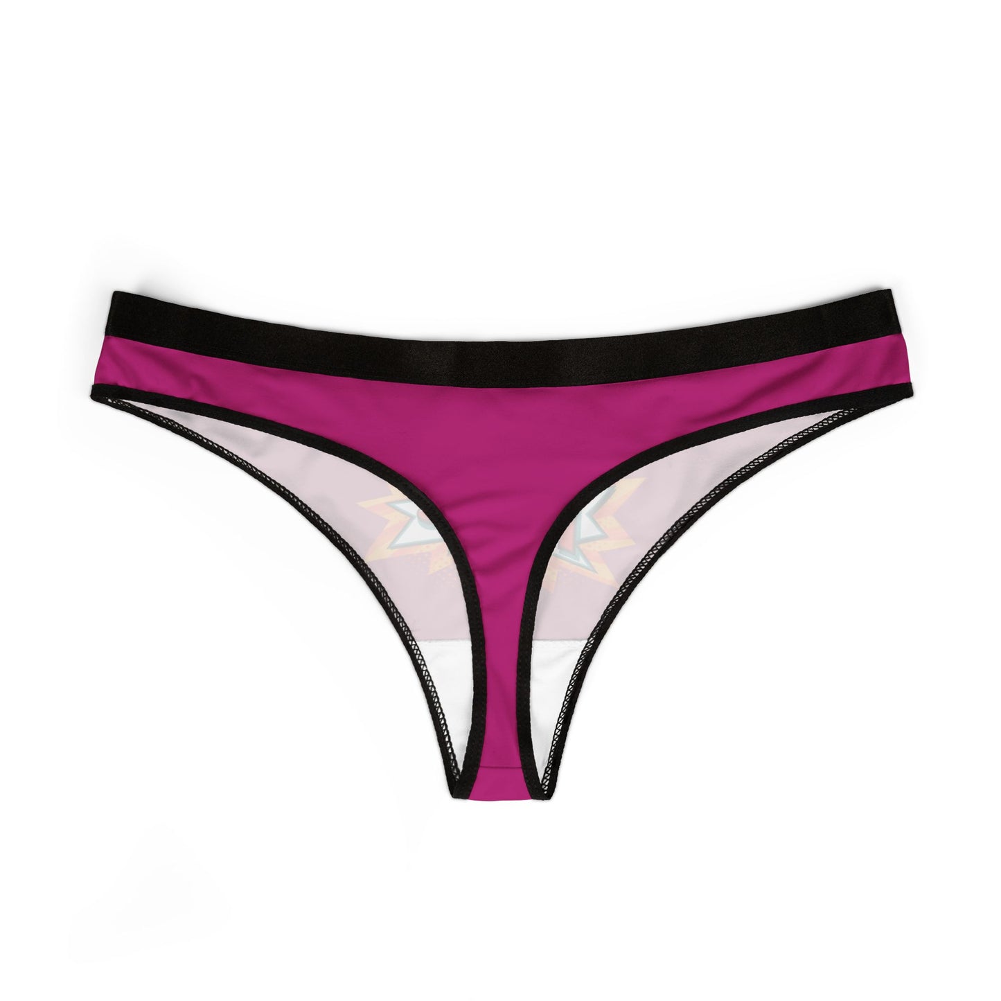 Damen Thong Unterwäsche Atmungsaktive Slips Bequem Free Print
