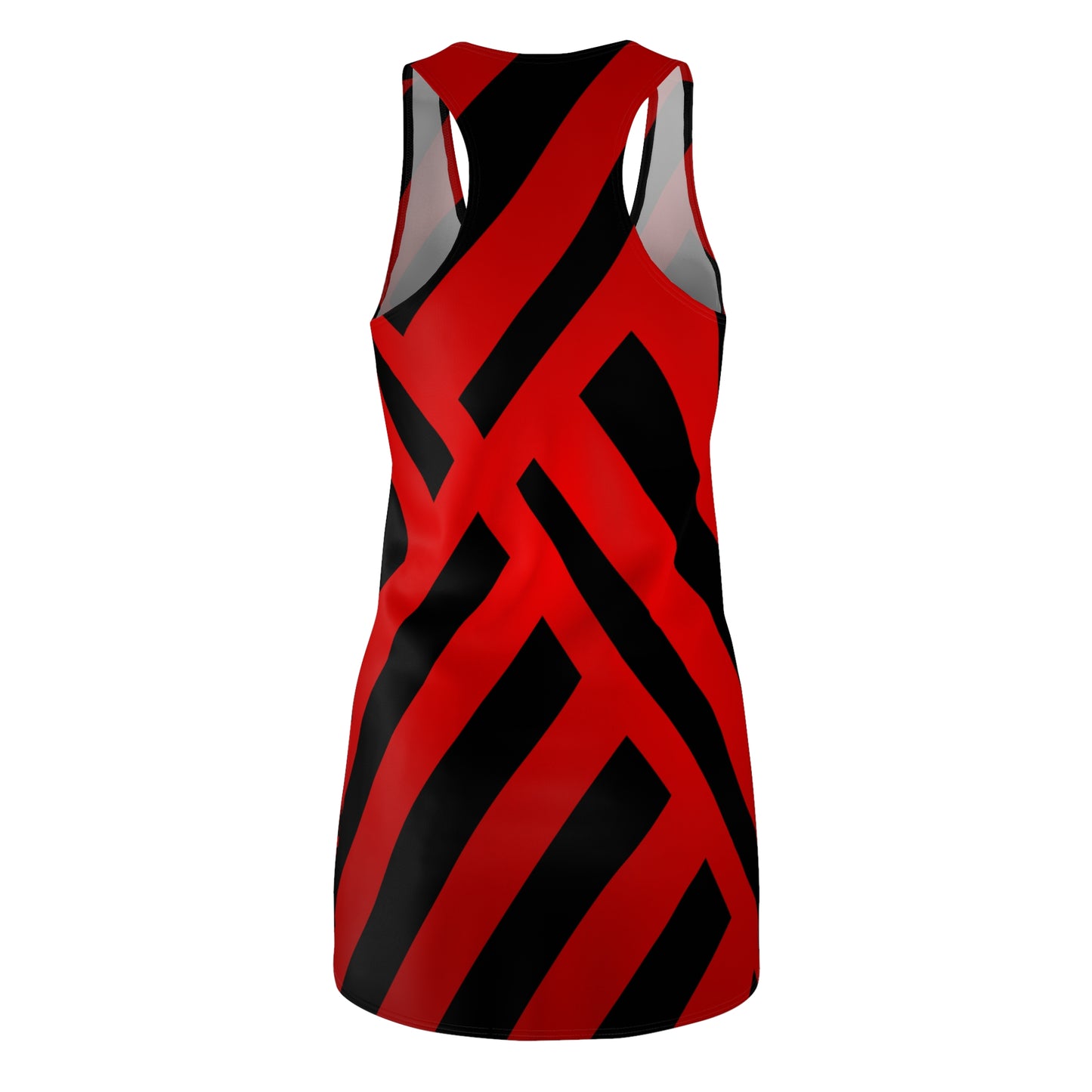 Racerback Damen Kleid Rot Farbverlauf Muster Racerback Sommer Party