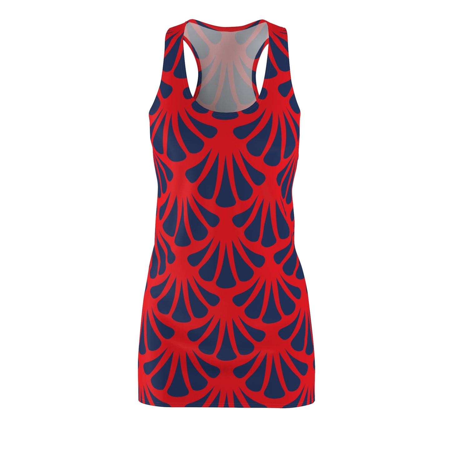 Rot Damen Kleid Nautik Racerback Sommer Strand Casual