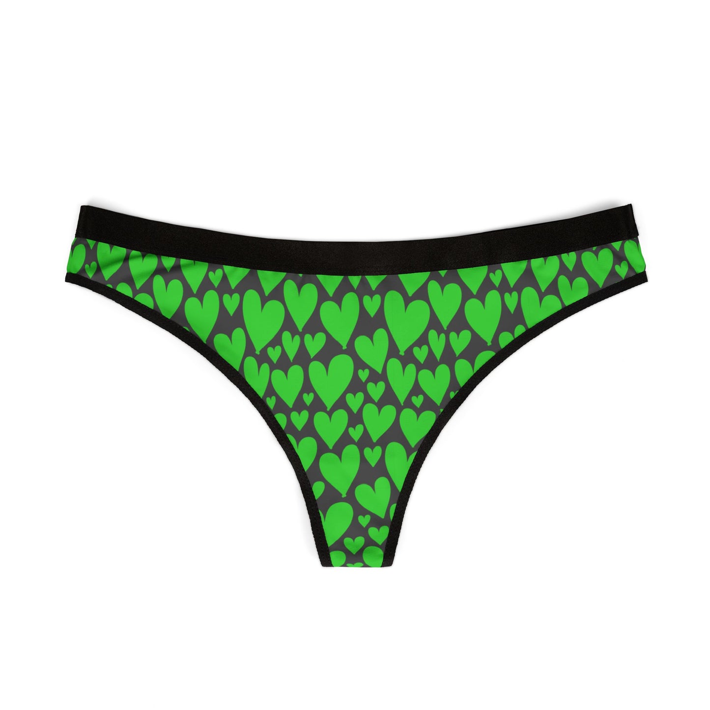 Damen Thong Unterwaesche Bequeme Atmungsaktive Slips mit Herzchen