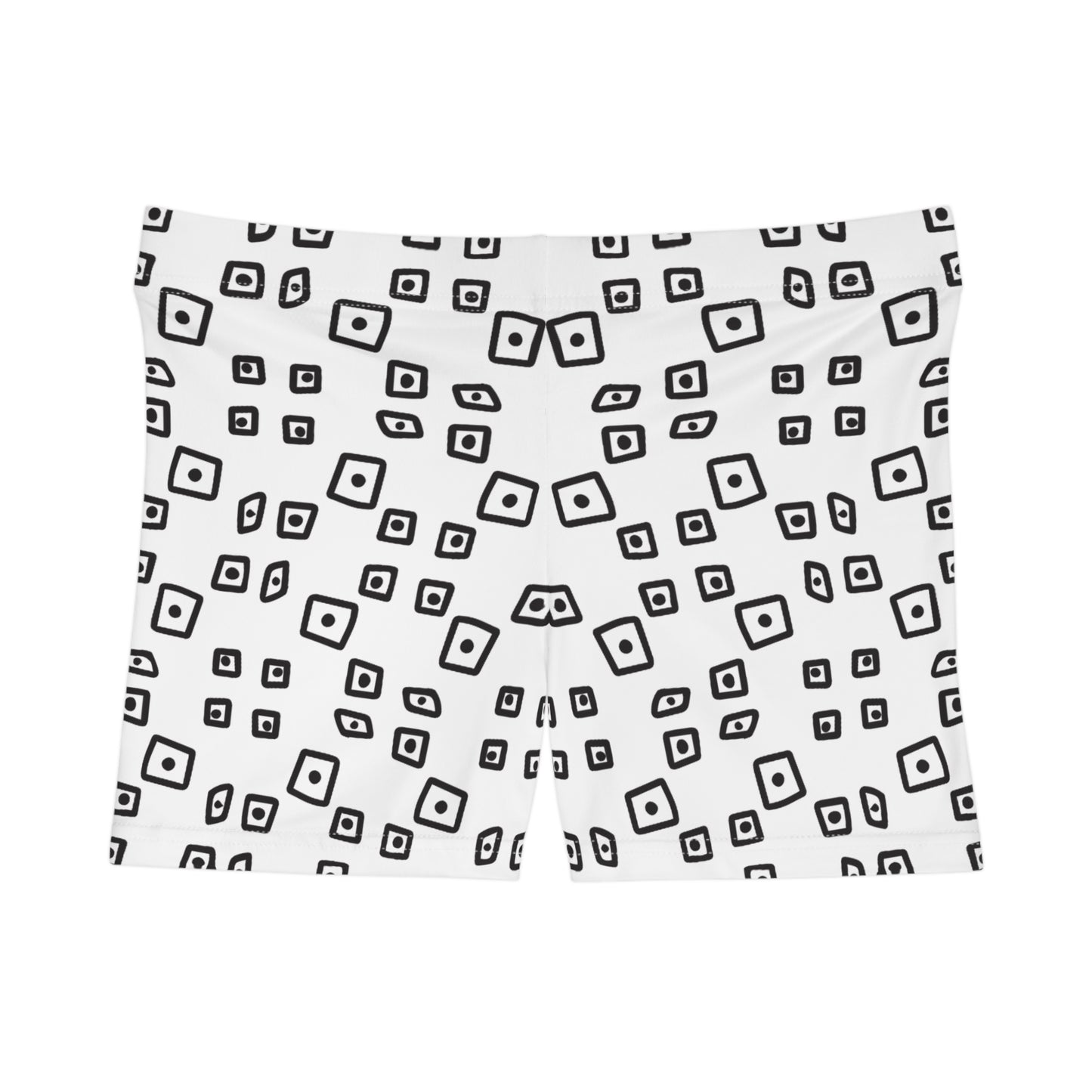 Damen Shorts Grafik Quadrat Print Stylisch Bequem Vielseitig