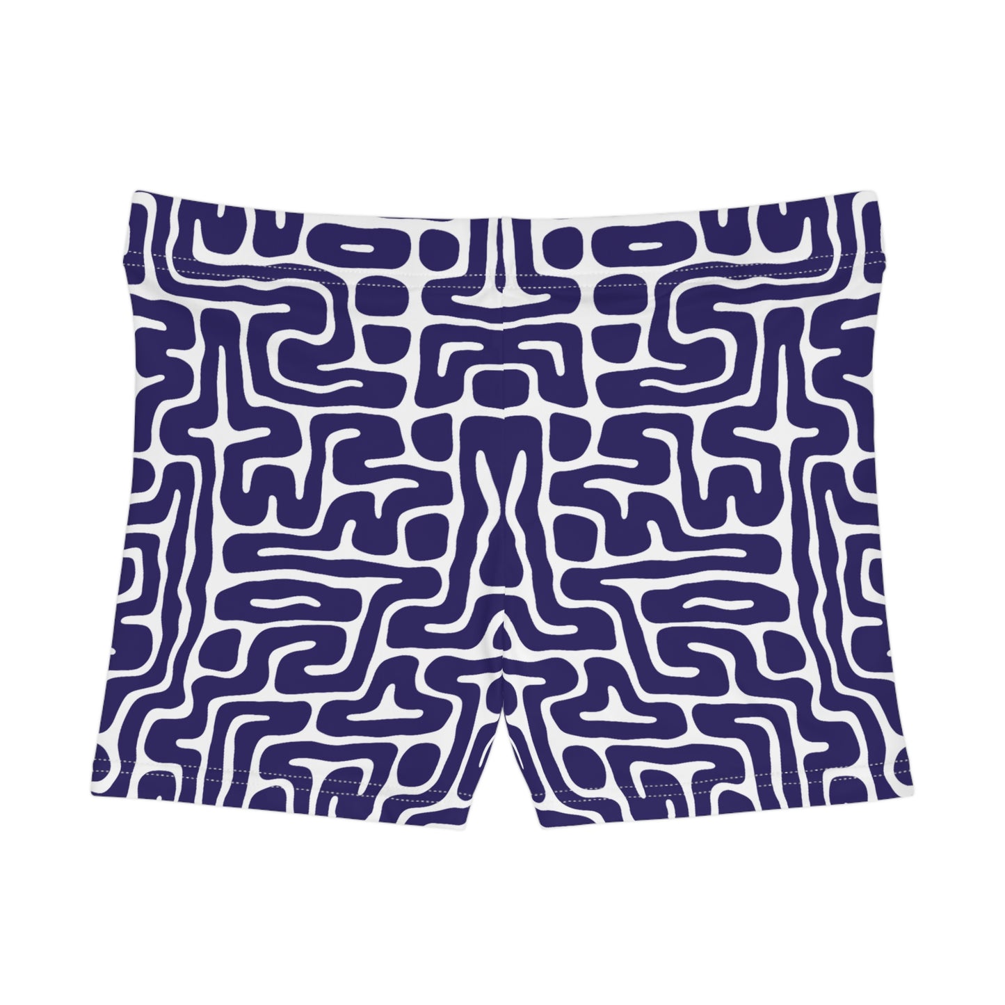 Damen Shorts Labyrinth Muster Sommer Casual Beach Activewear