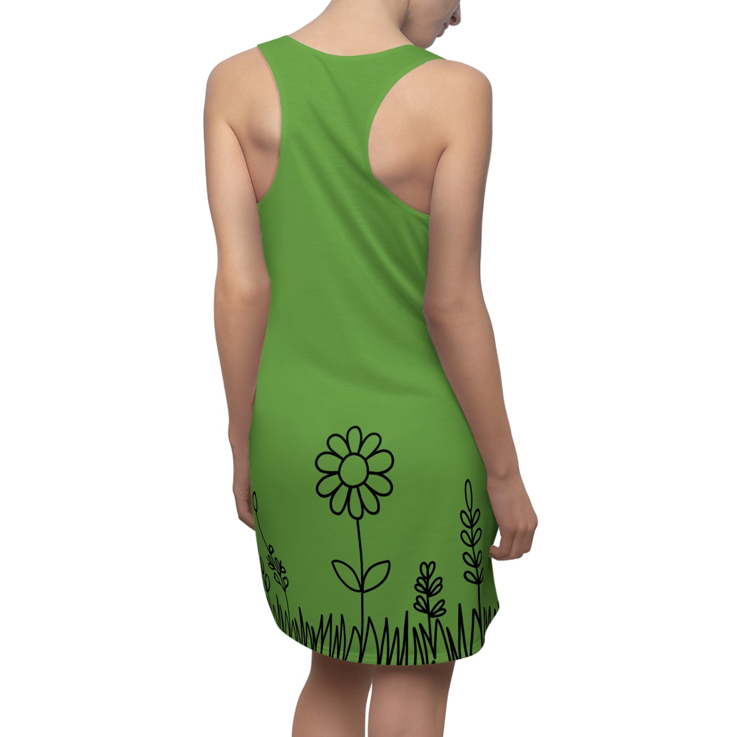 Blumen Racerback Kleid – Bequemes Sommerkleid