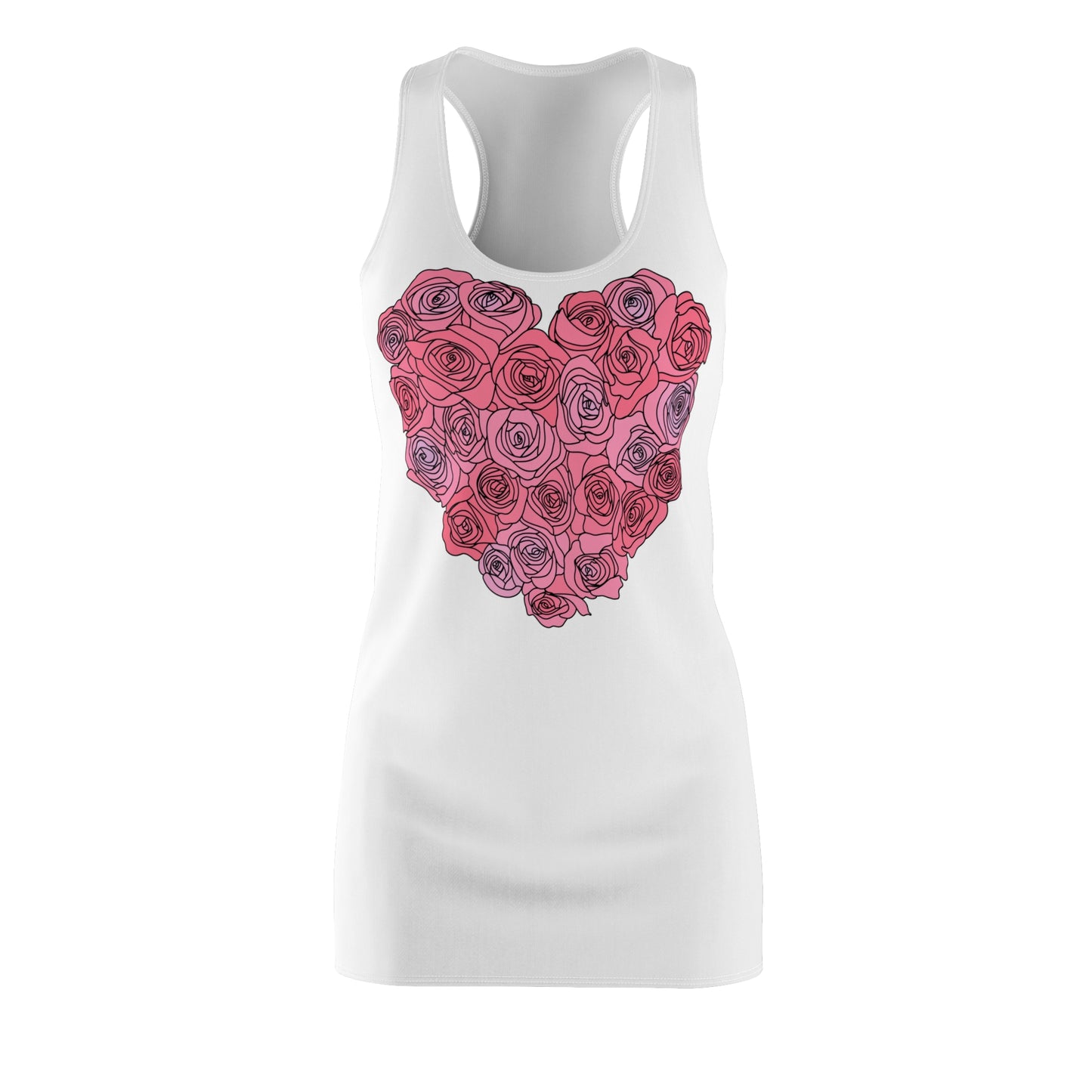 Rosenherz Racerback Kleid – Romantisches Sommerkleid