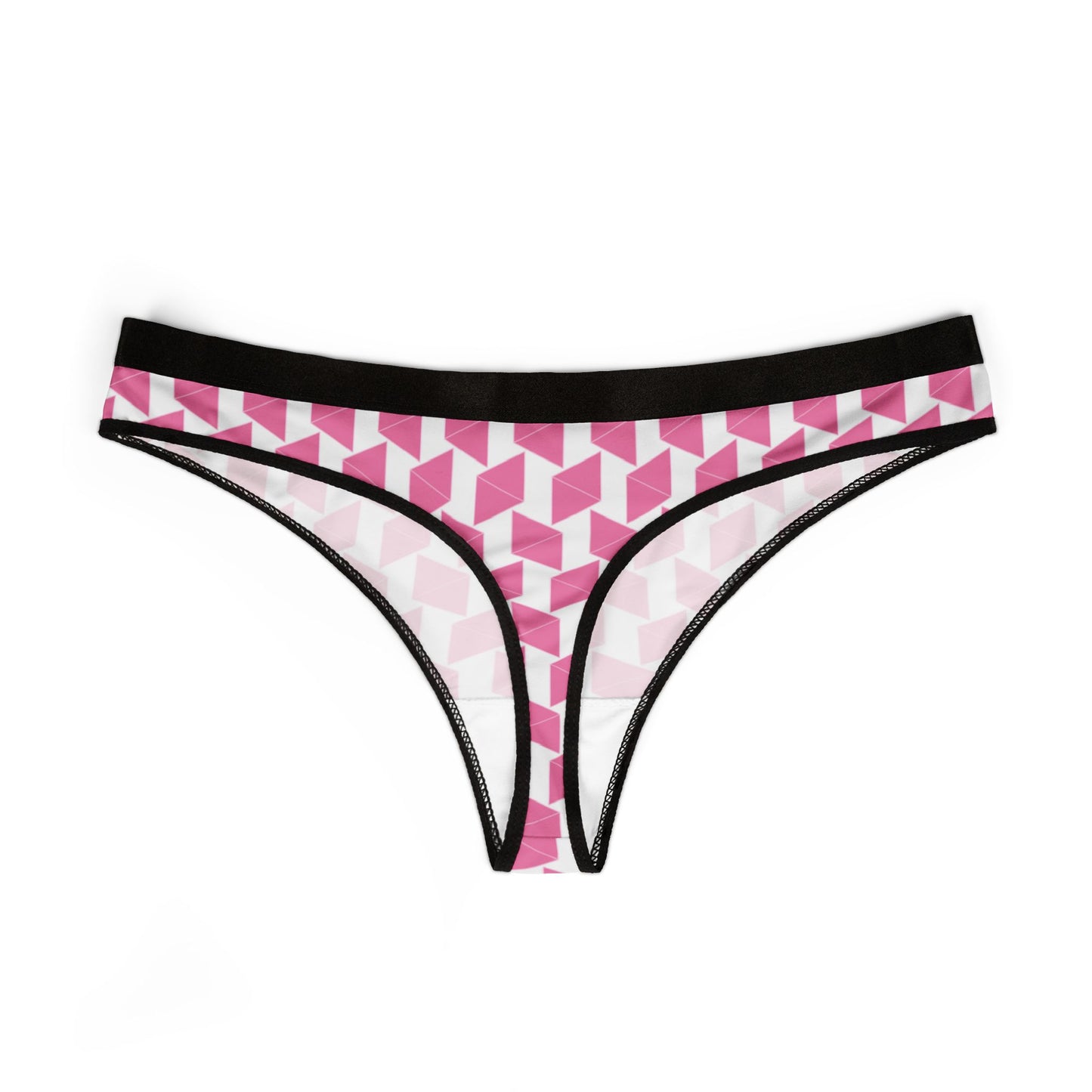 Damen Thong Unterwaesche Bequeme Atmungsaktive Slips mit Geometric