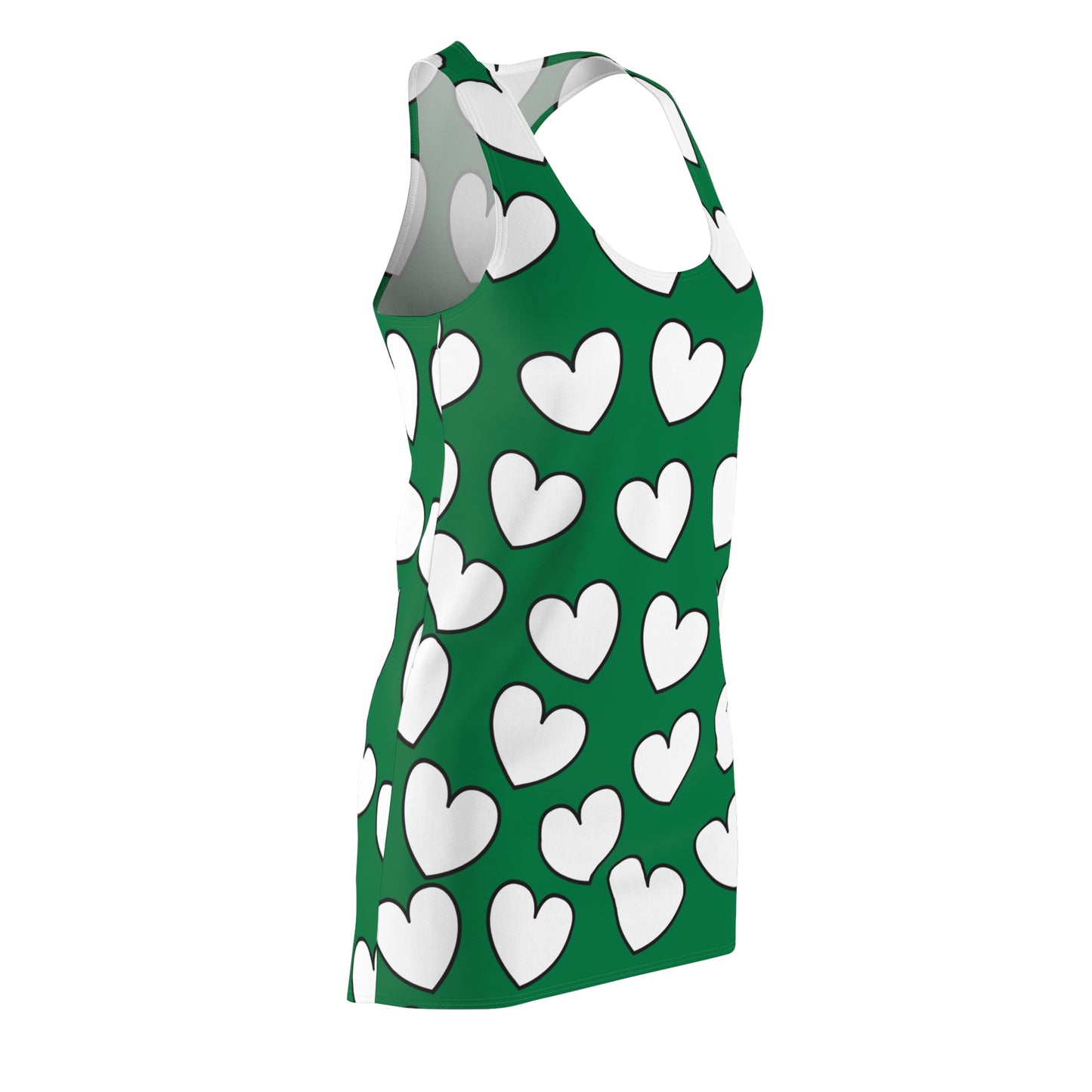 Racerback Kleid mit Herzmuster – Verspieltes Sommerkleid