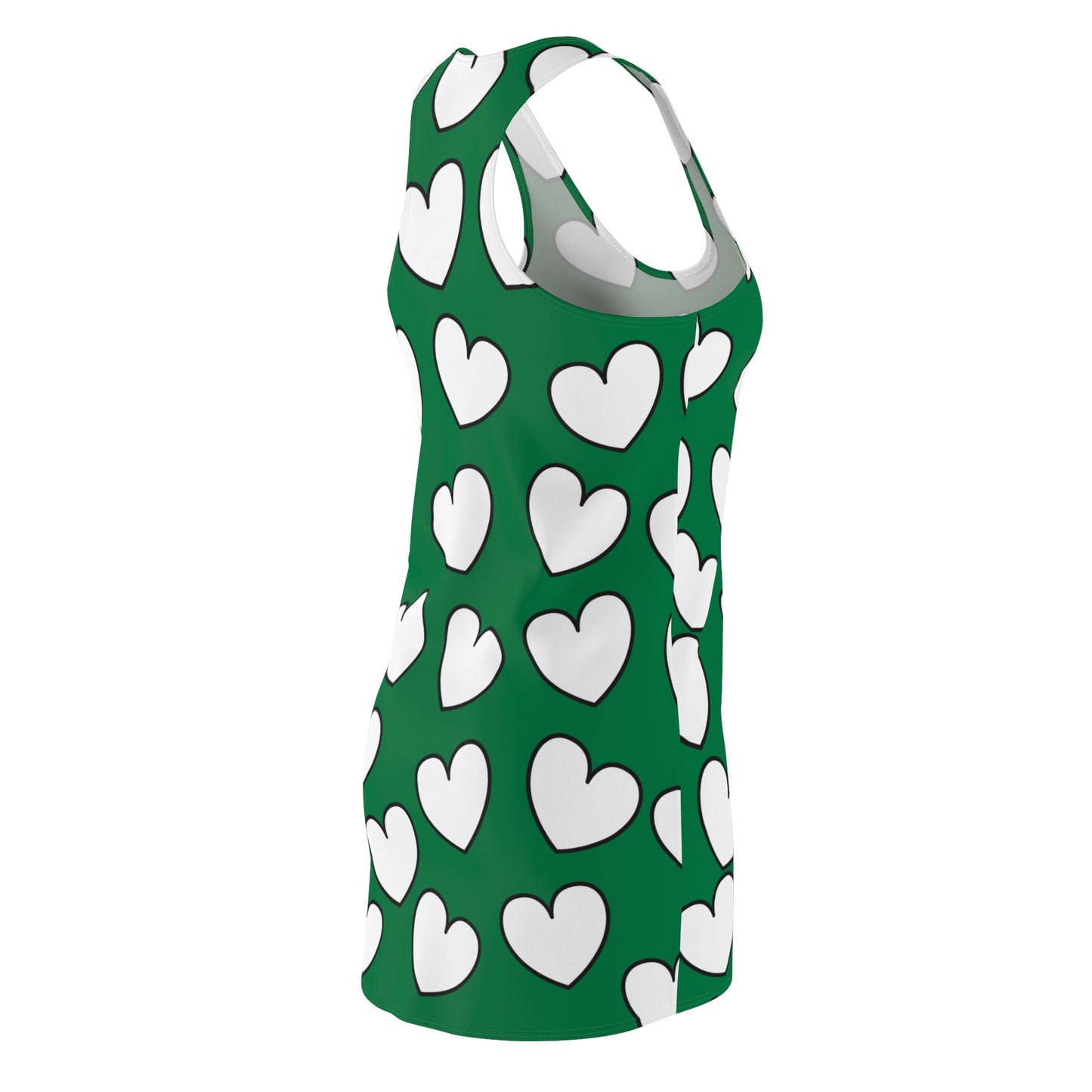 Racerback Kleid mit Herzmuster – Verspieltes Sommerkleid