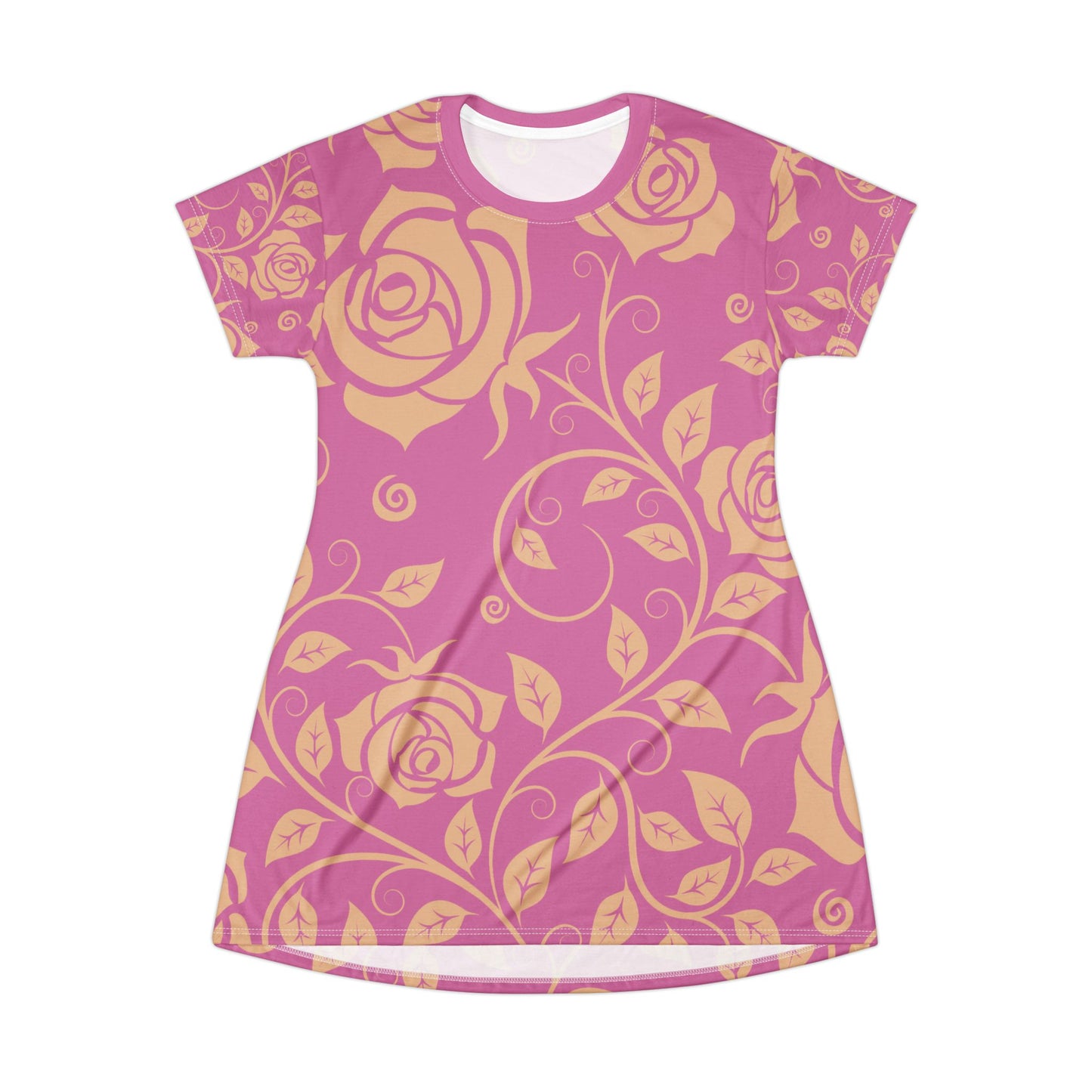 Rosanes Damen Kleid Blumen T Shirt Style Sommer Boho Casual