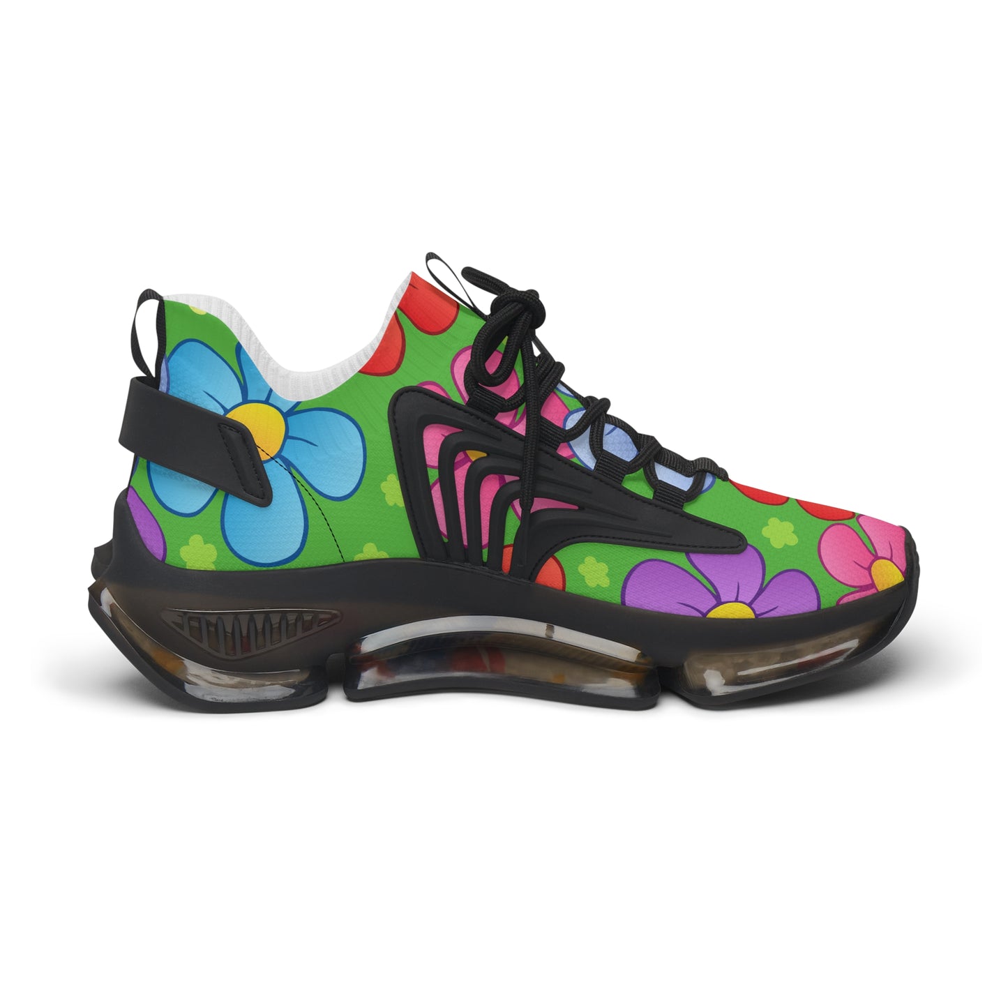 Bunte Damen Sneaker mit Blumenmuster – Stylische Sportschuhe
