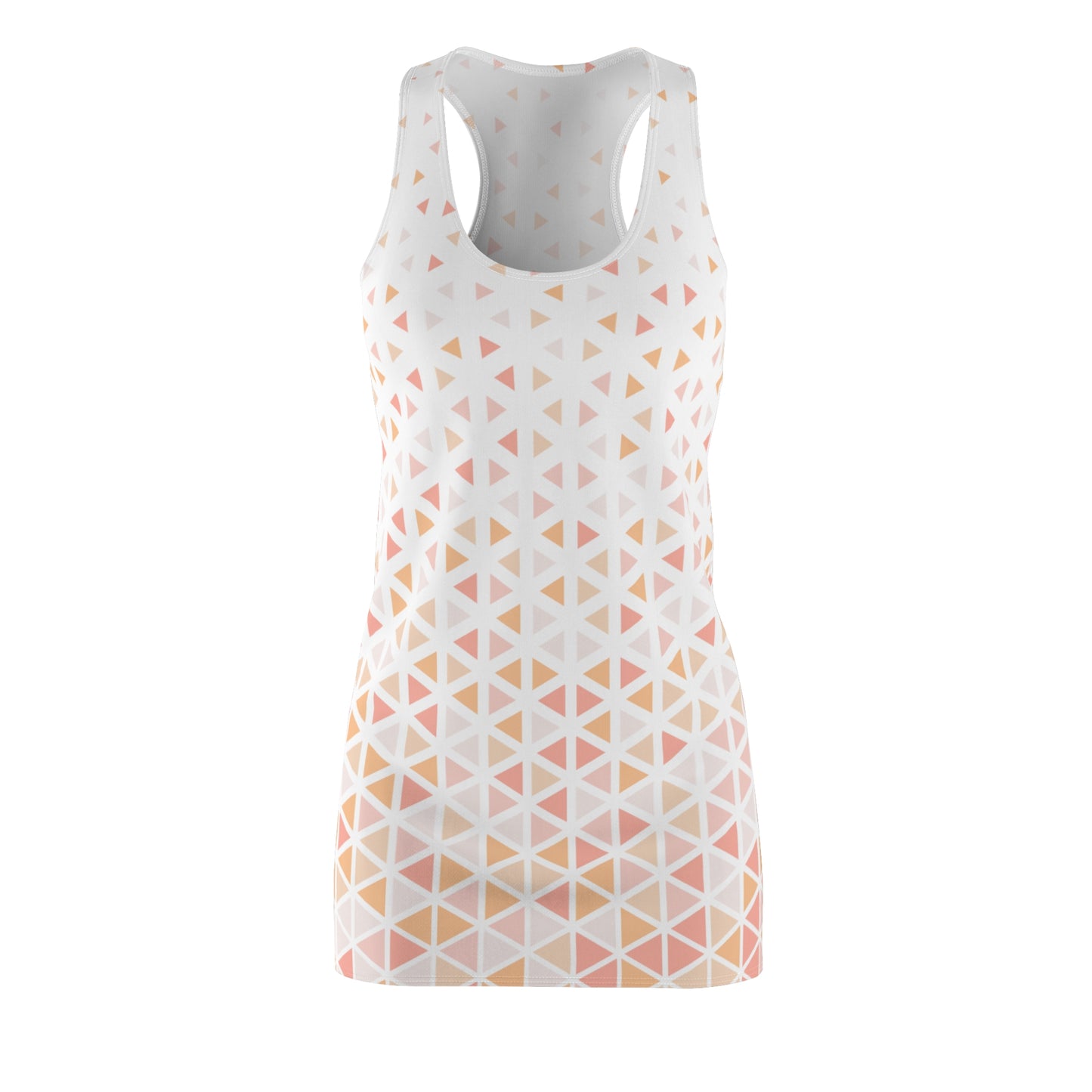 Buntes Dreieck Racerback Kleid – Trendige Sommer Damenmode