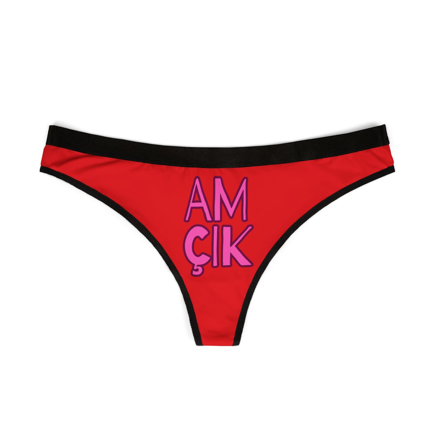 Damen Thong Unterwäsche Bequeme Atmungsaktive Slips AMÇIK Print