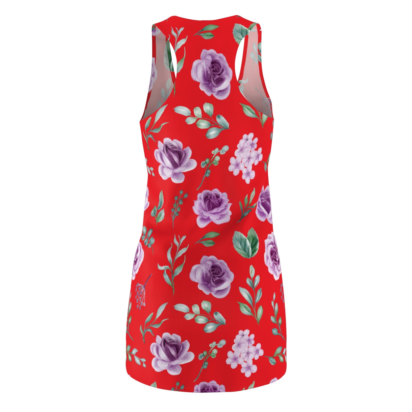 Rot Floral Racerback Kleid – Blumenkleid Sommer Damen