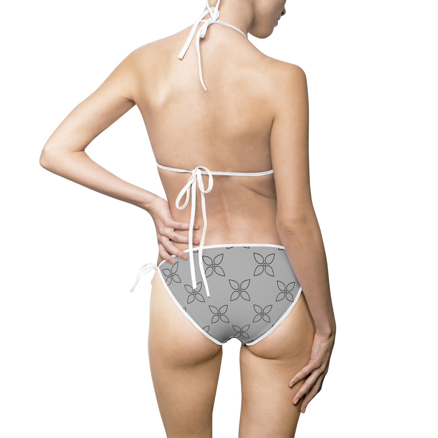 Chic Bikini Set – Elegant & Trendy Badeanzug grau