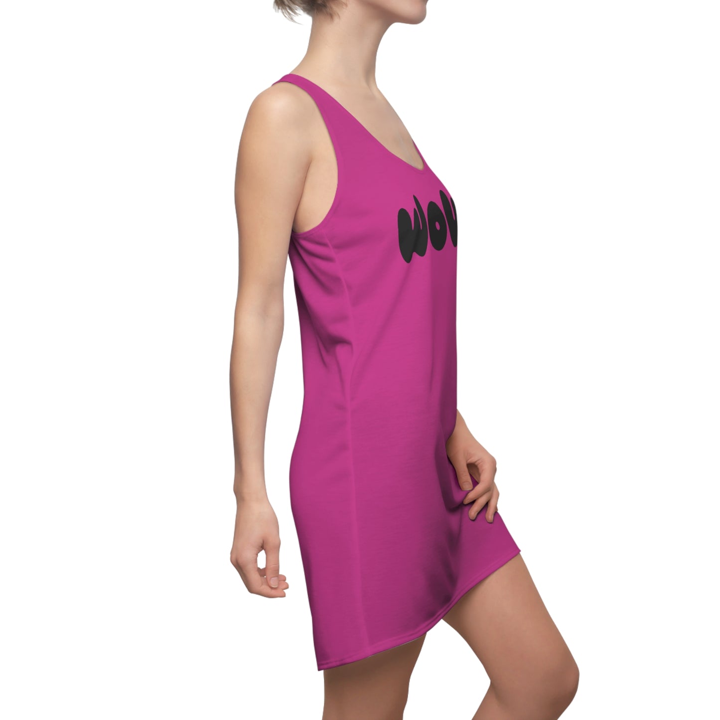 WOW Racerback Kleid – Pinkes Trendkleid