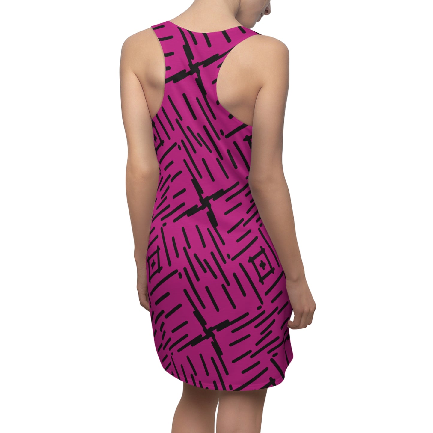 Abstrakt Racerback Kleid – Stylisches Sommerkleid