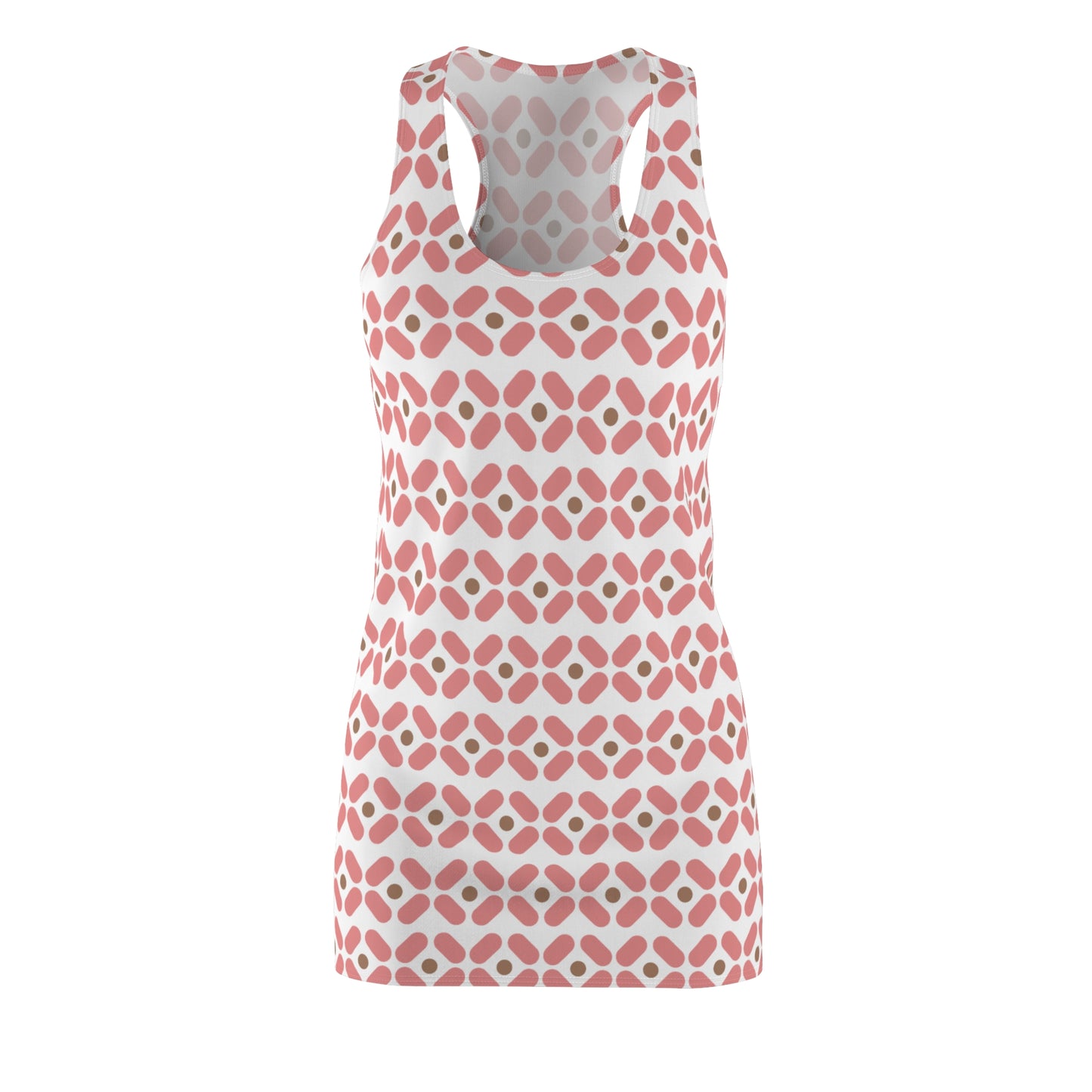 Weiß Rosé Racerback Kleid – Chic Sommerkleid