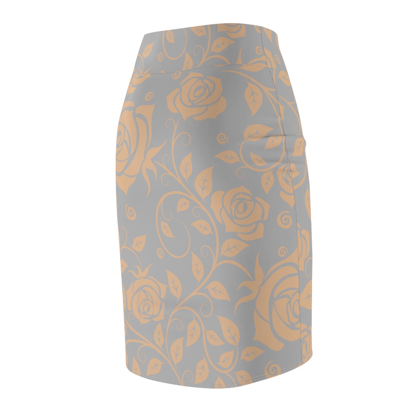 Damen Rock Floral Bleistift Elegant Business Event