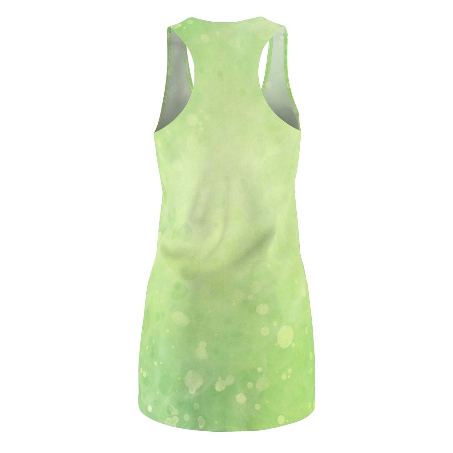 Grünes Sommerkleid Damen – Racerback Kleid mit Bubble Design