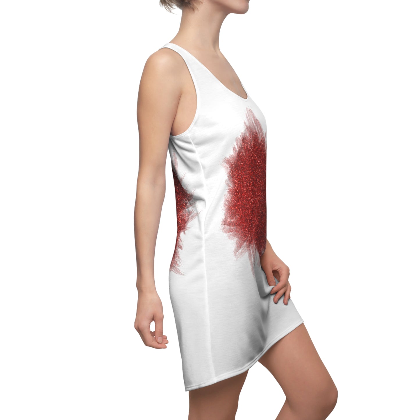 Rot Sparkle Racerback Kleid – Stylishes Partykleid