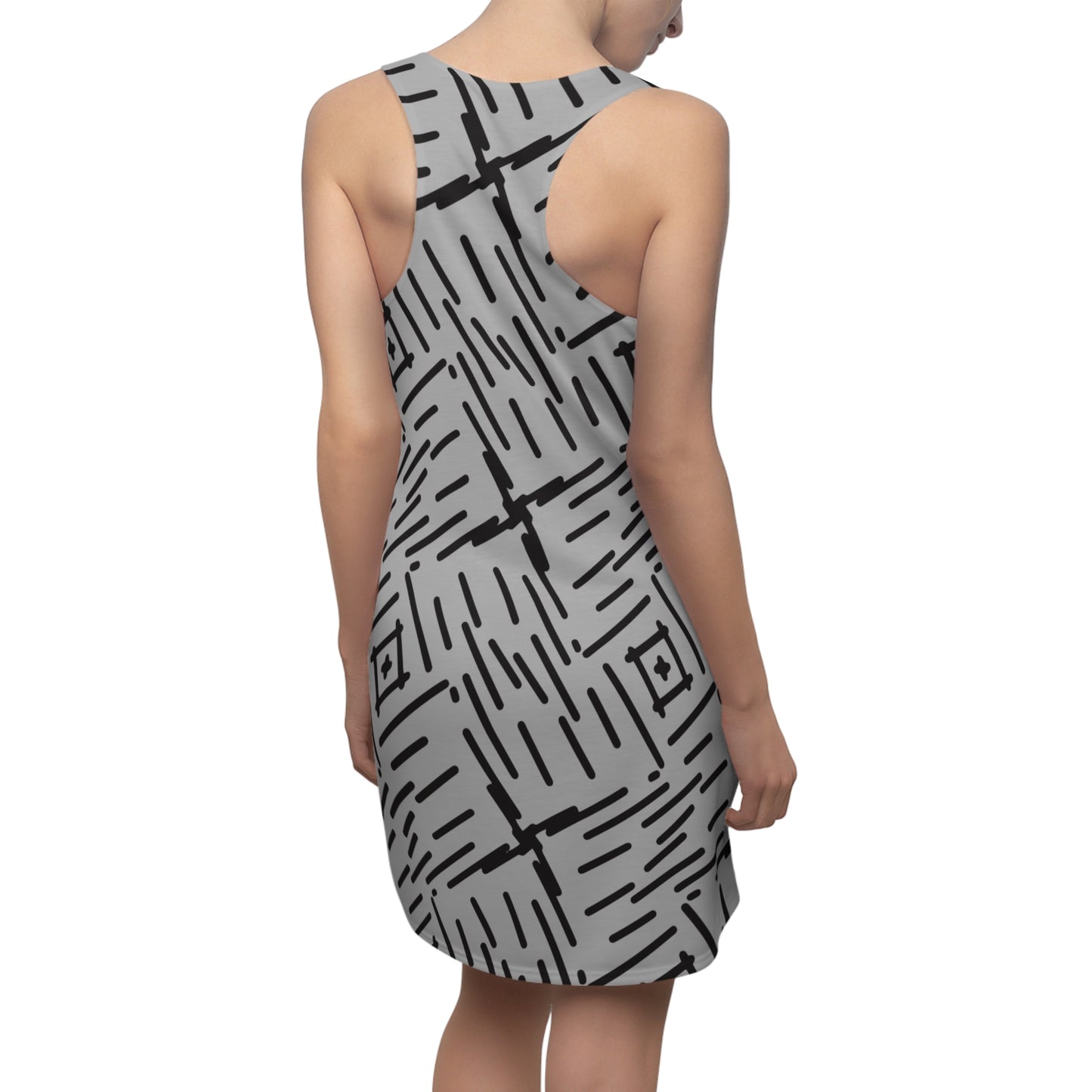 Abstrakt Racerback Kleid – Stylisches Sommerkleid