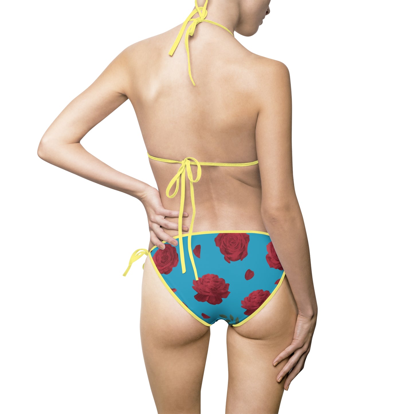 Damen Bikini Floral Print Zweiteiler Push Up Strand Pool