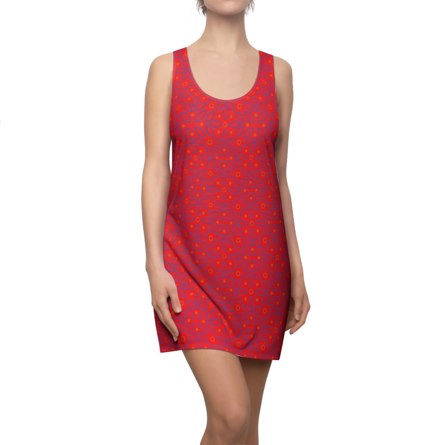 Bunt Floral Racerback Kleid – Sommer Damenmode