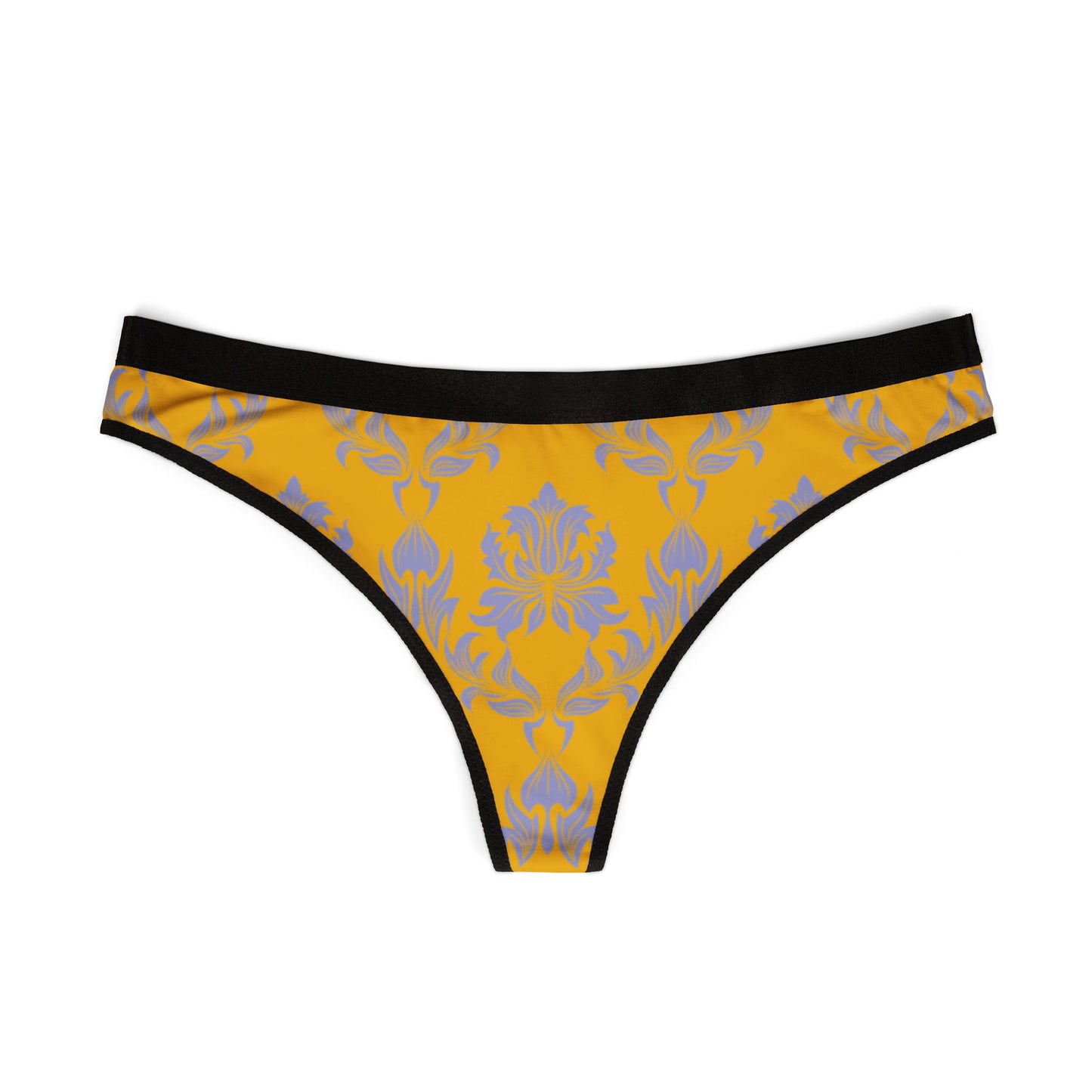 Damen Thong Unterwaesche Bequeme Atmungsaktive Slips mit Blumendruck