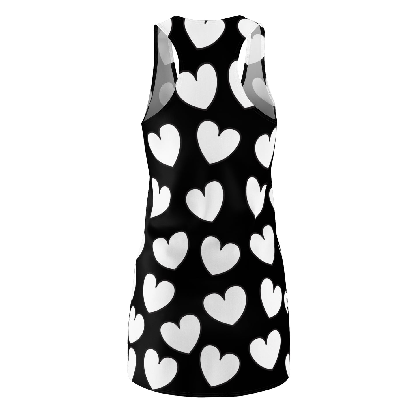 Racerback Kleid mit Herzmuster – Verspieltes Sommerkleid