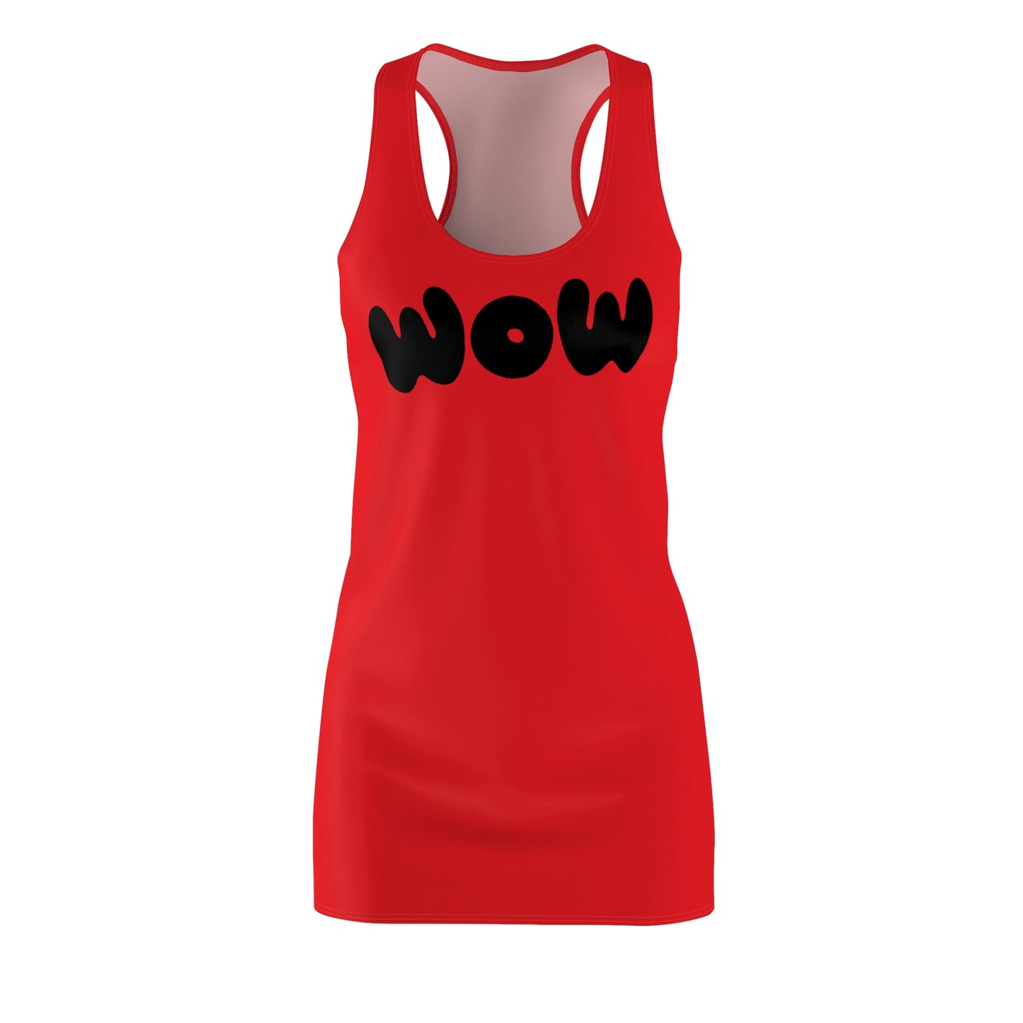 WOW Racerback Kleid – Rotes Trendkleid