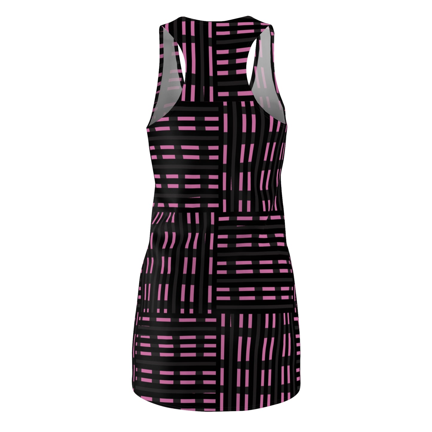Schwarz Pinkes Racerback Kleid – Modernes Sommerkleid