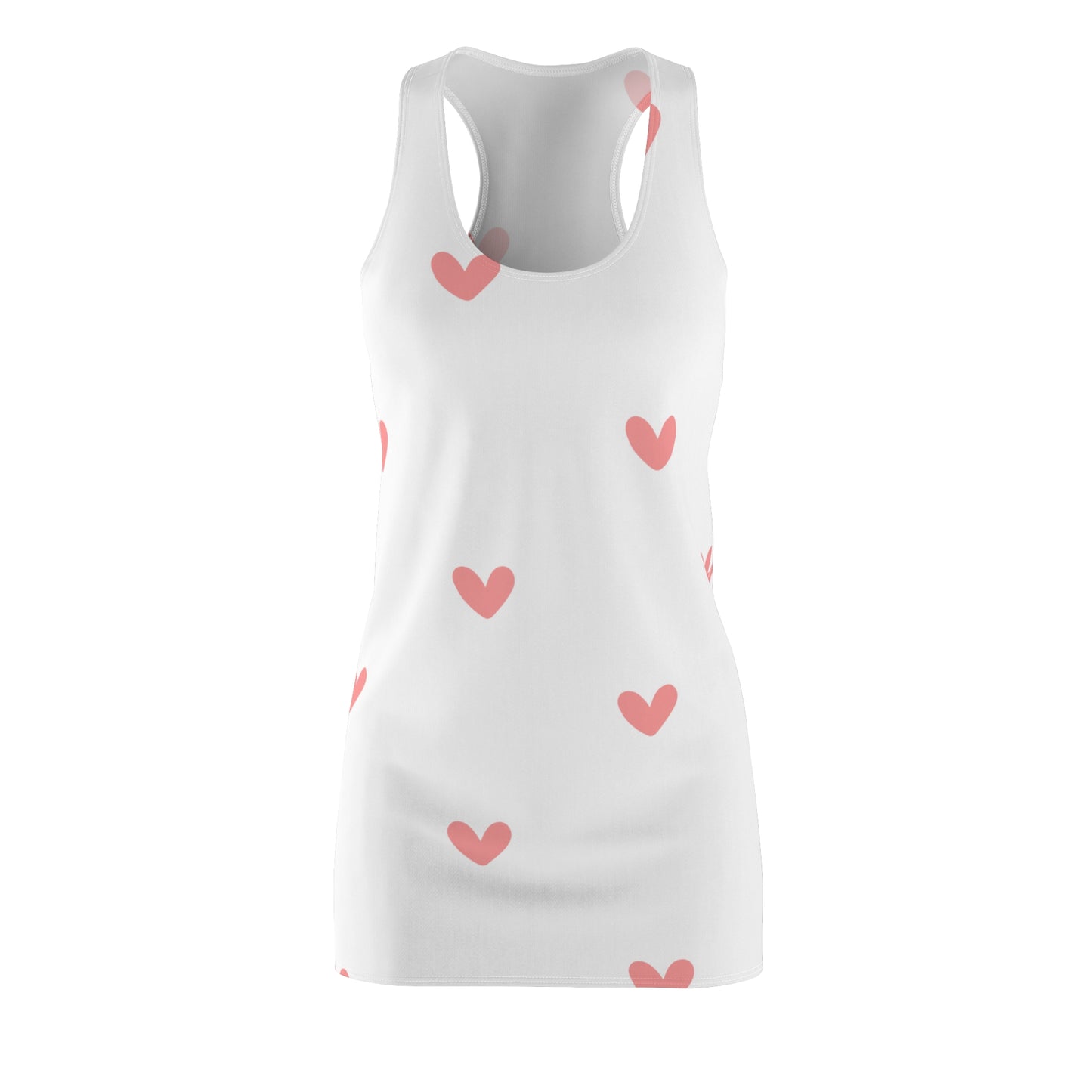 Racerback Kleid mit zartem Herzmuster – Sommerkleid für Damen Cute