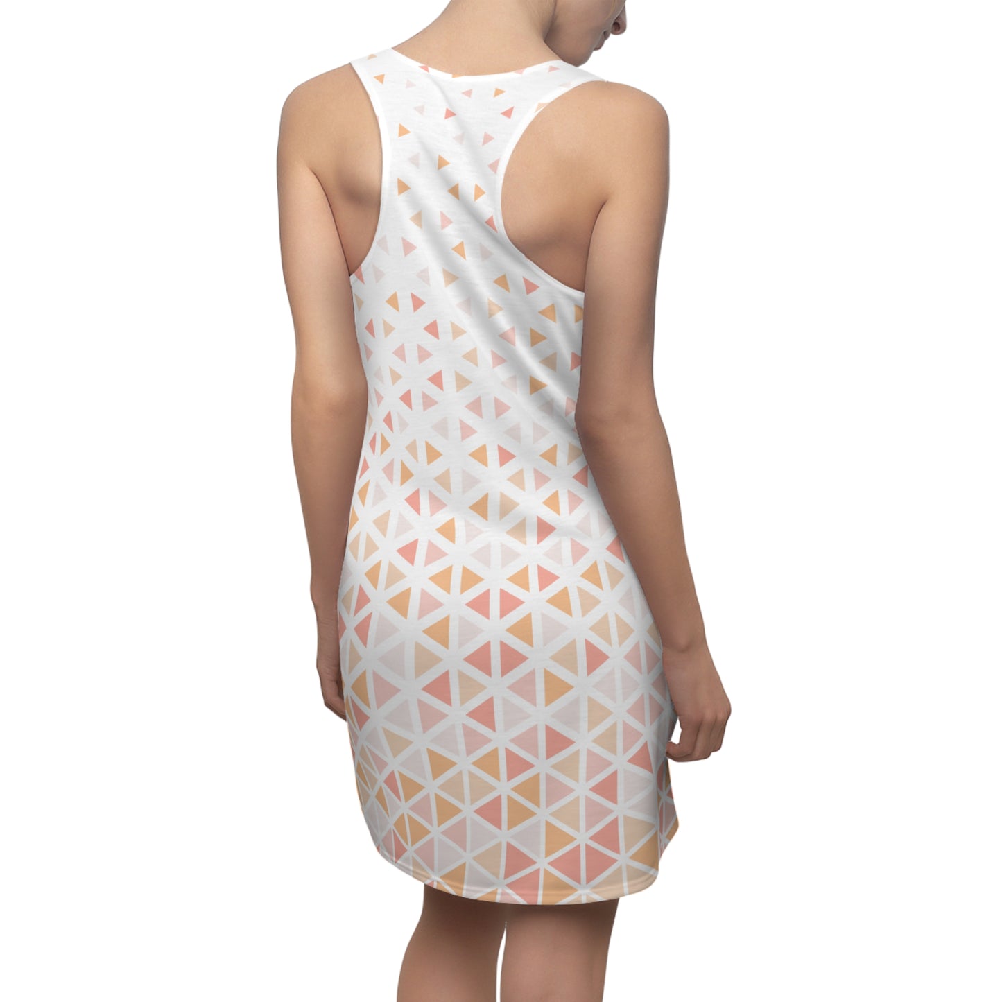 Buntes Dreieck Racerback Kleid – Trendige Sommer Damenmode