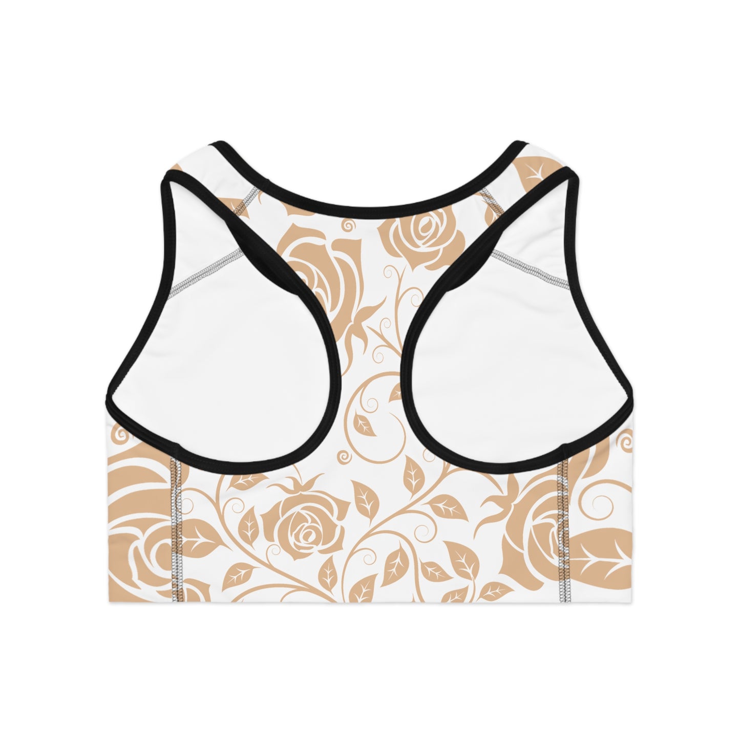 Damen Sport BH Blumenmuster Elegant Fitness Yoga Freizeit