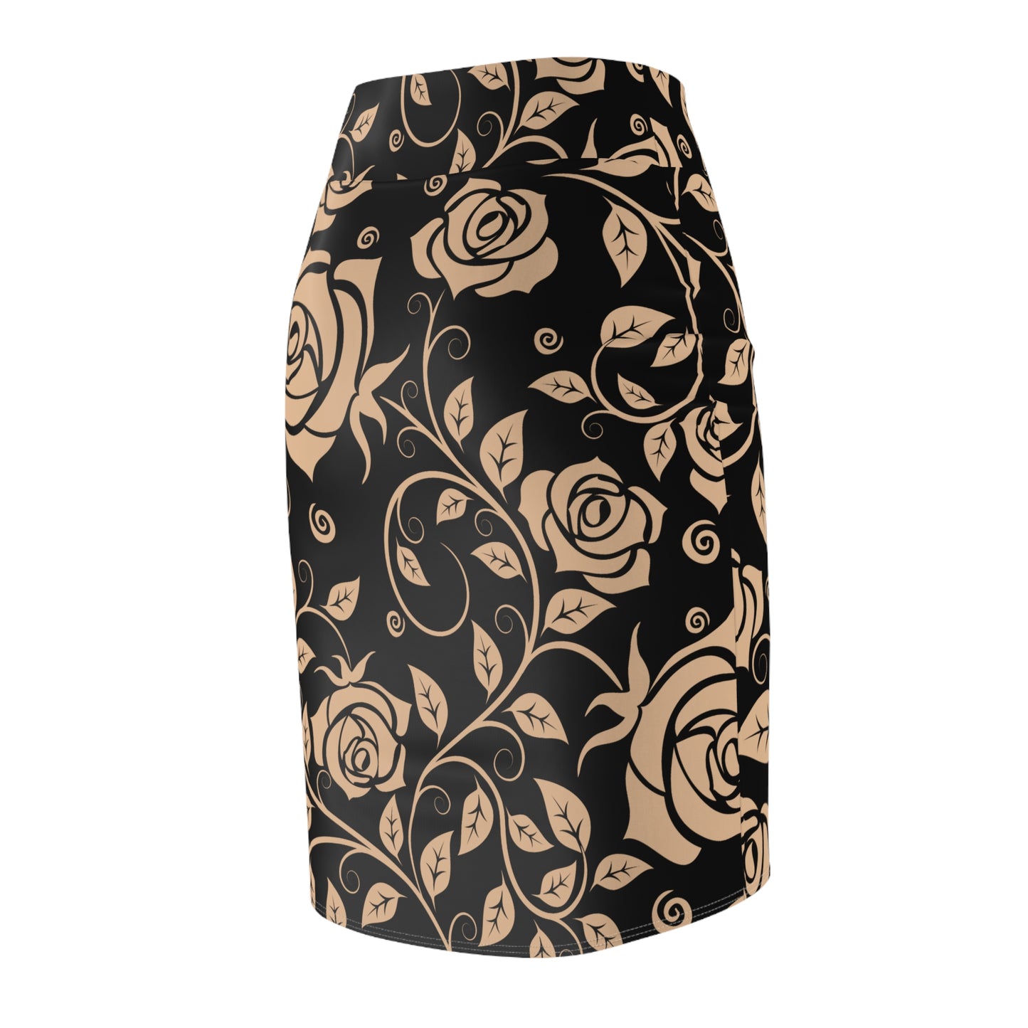 Damen Rock Floral Bleistift Elegant Business Event