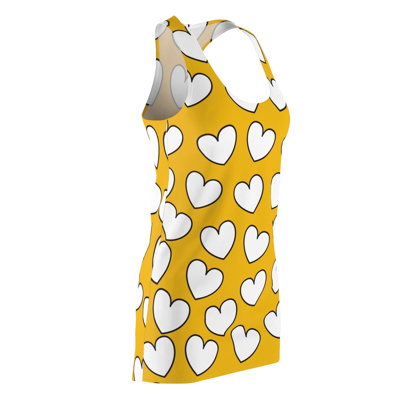 Racerback Kleid mit Herzmuster – Verspieltes Sommerkleid