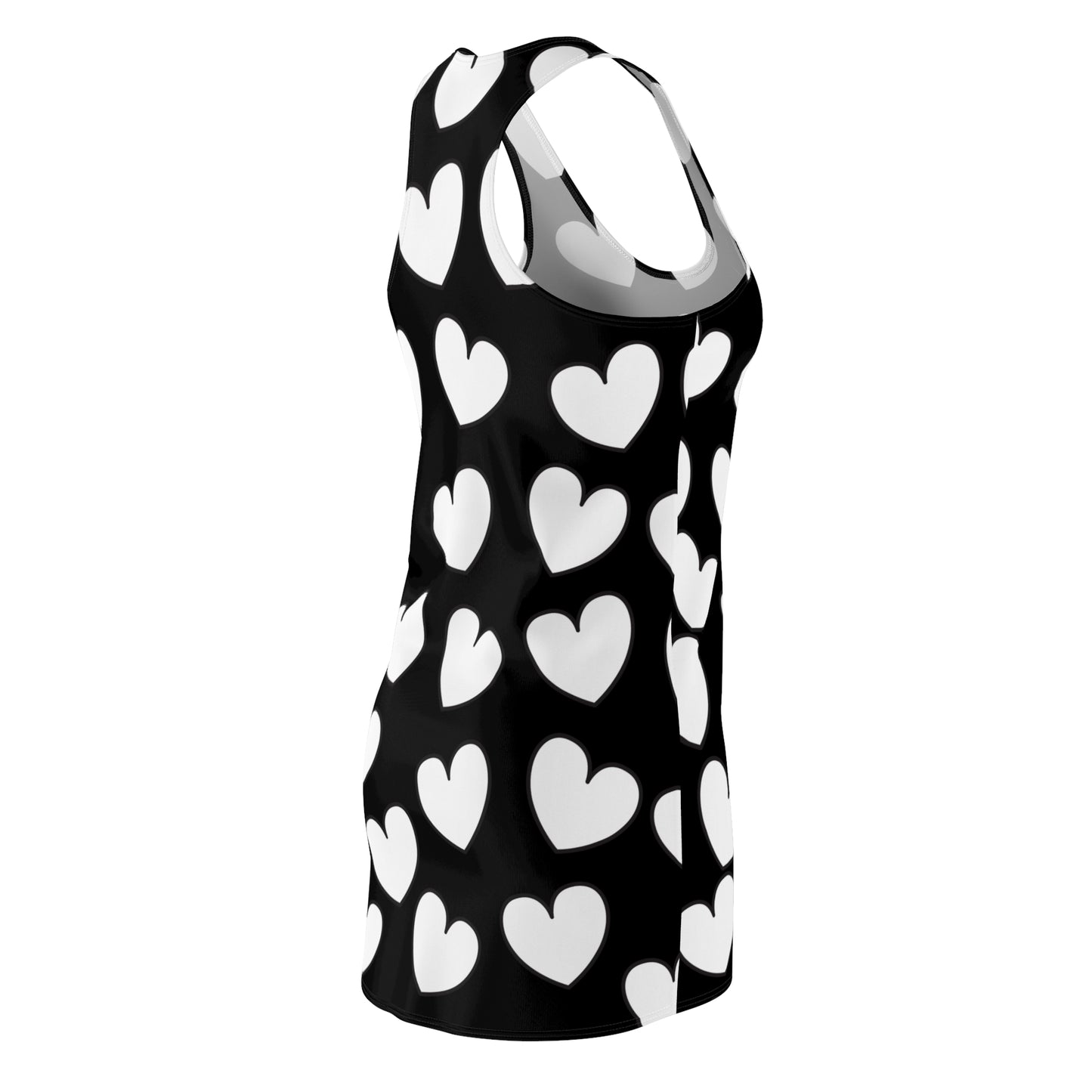 Racerback Kleid mit Herzmuster – Verspieltes Sommerkleid