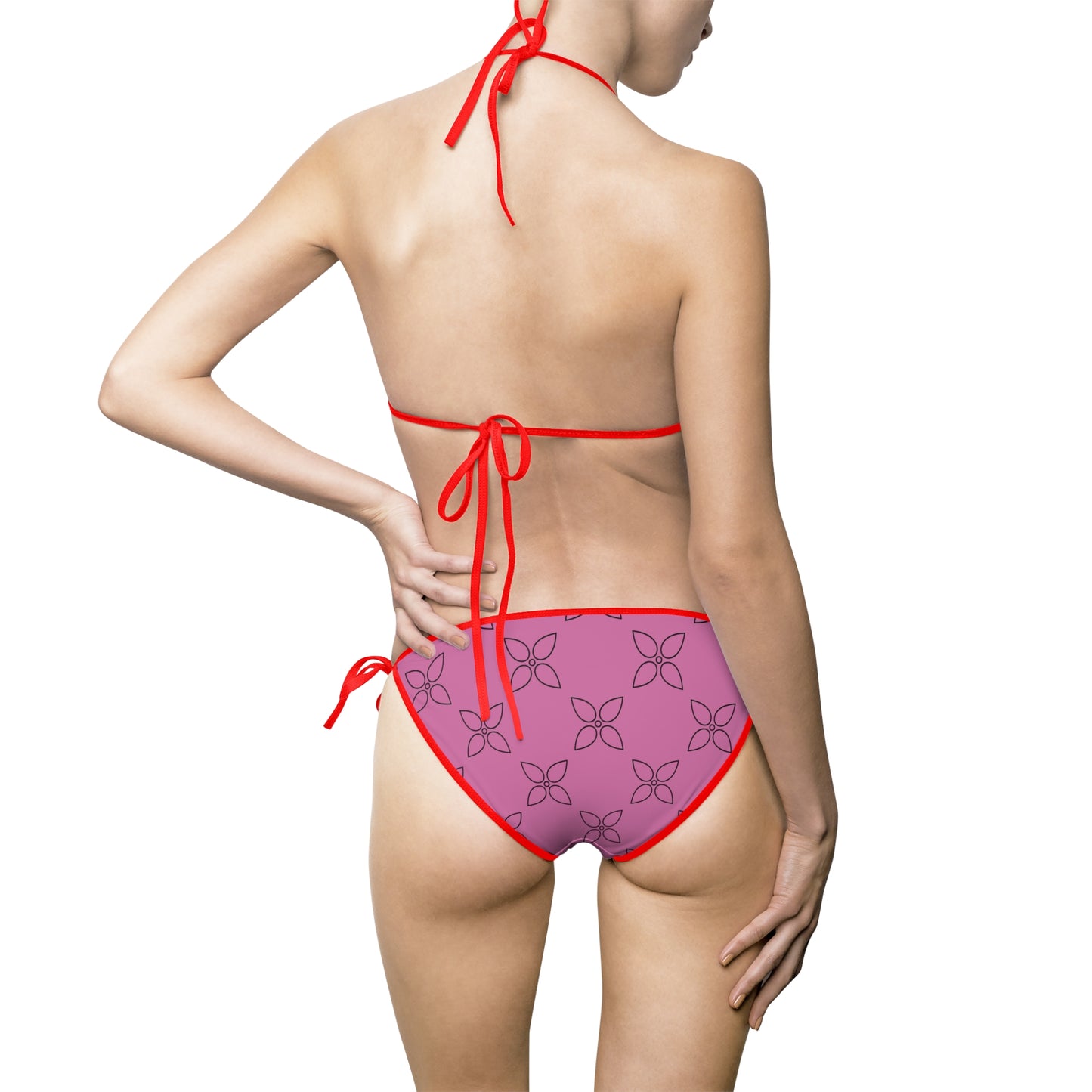 Chic Bikini Set – Elegant & Trendy Badeanzug rosa