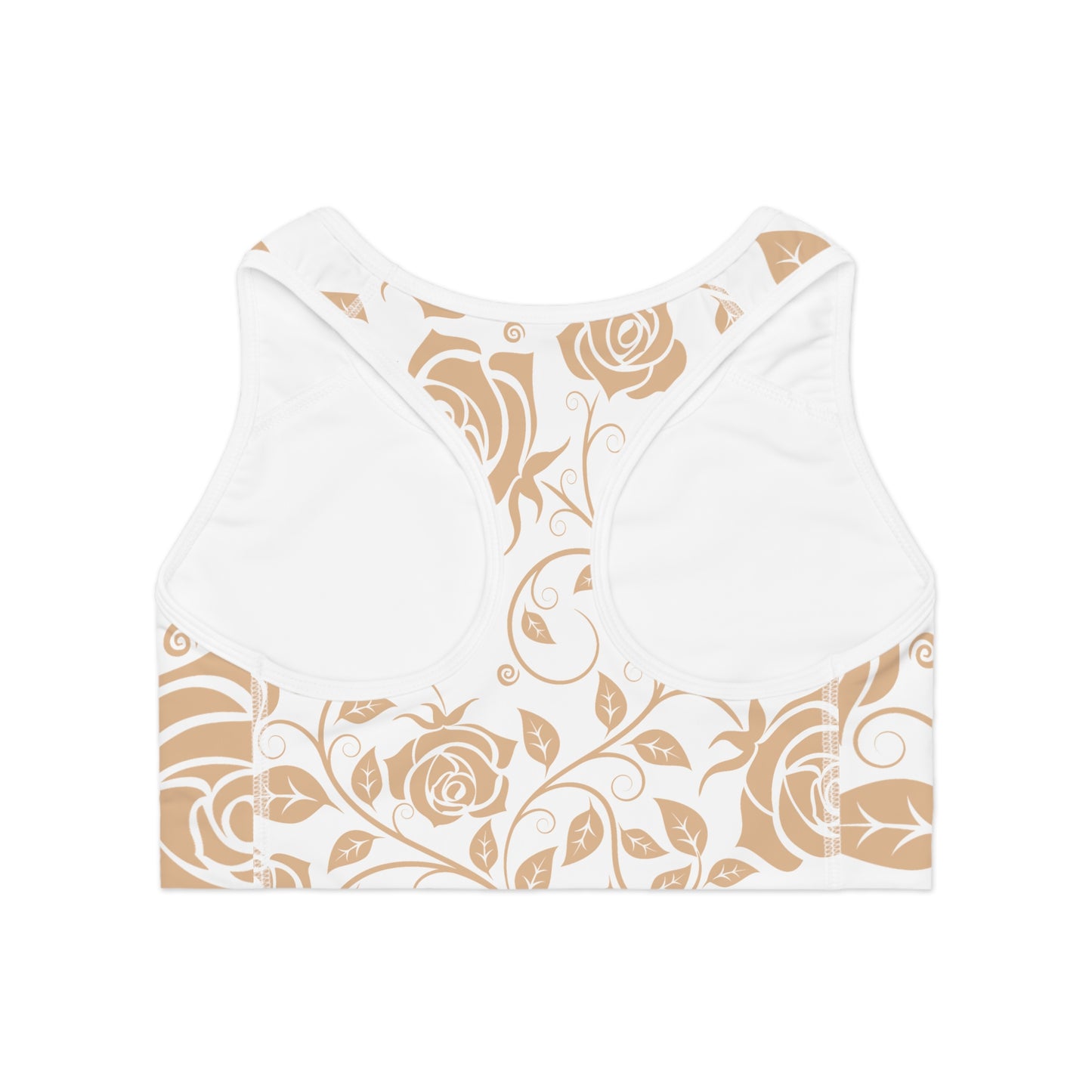 Damen Sport BH Blumenmuster Elegant Fitness Yoga Freizeit