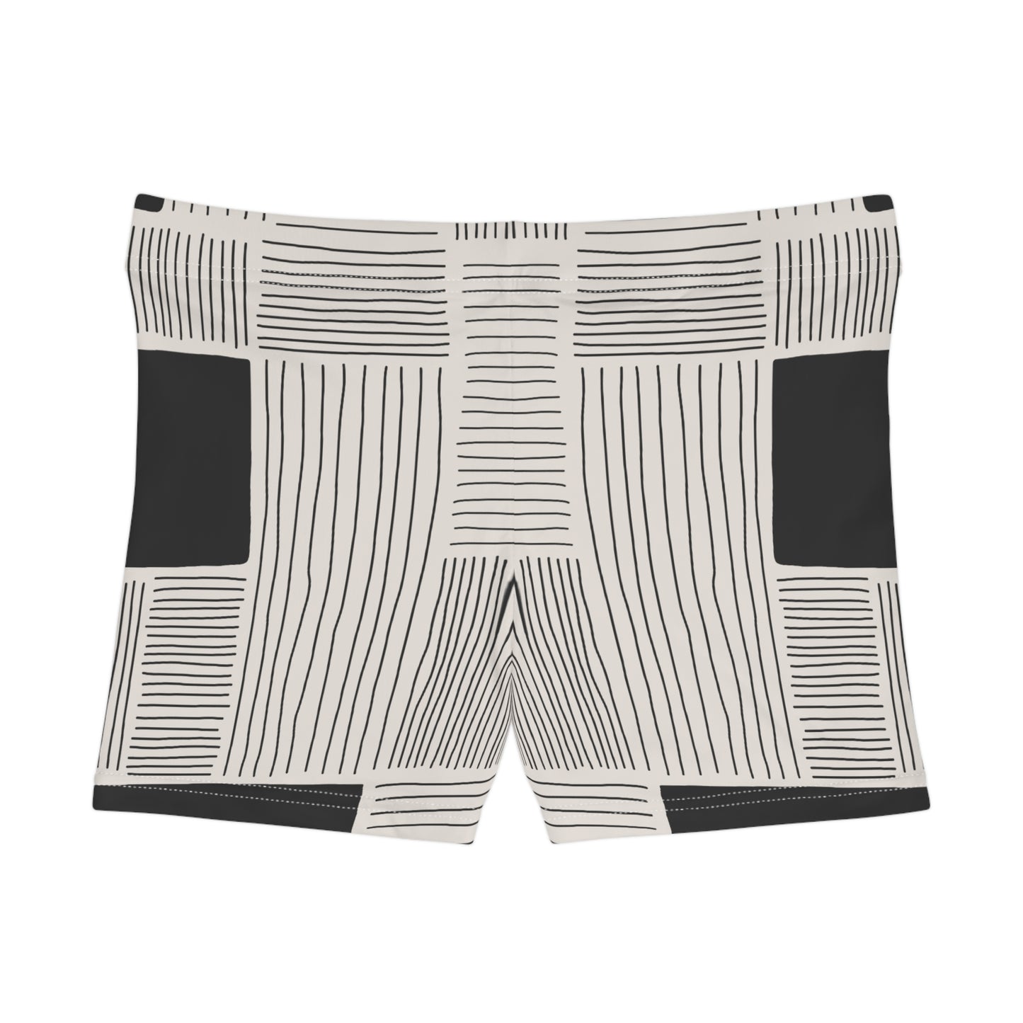 Damen Shorts Linienmuster Premium Activewear Sommermode