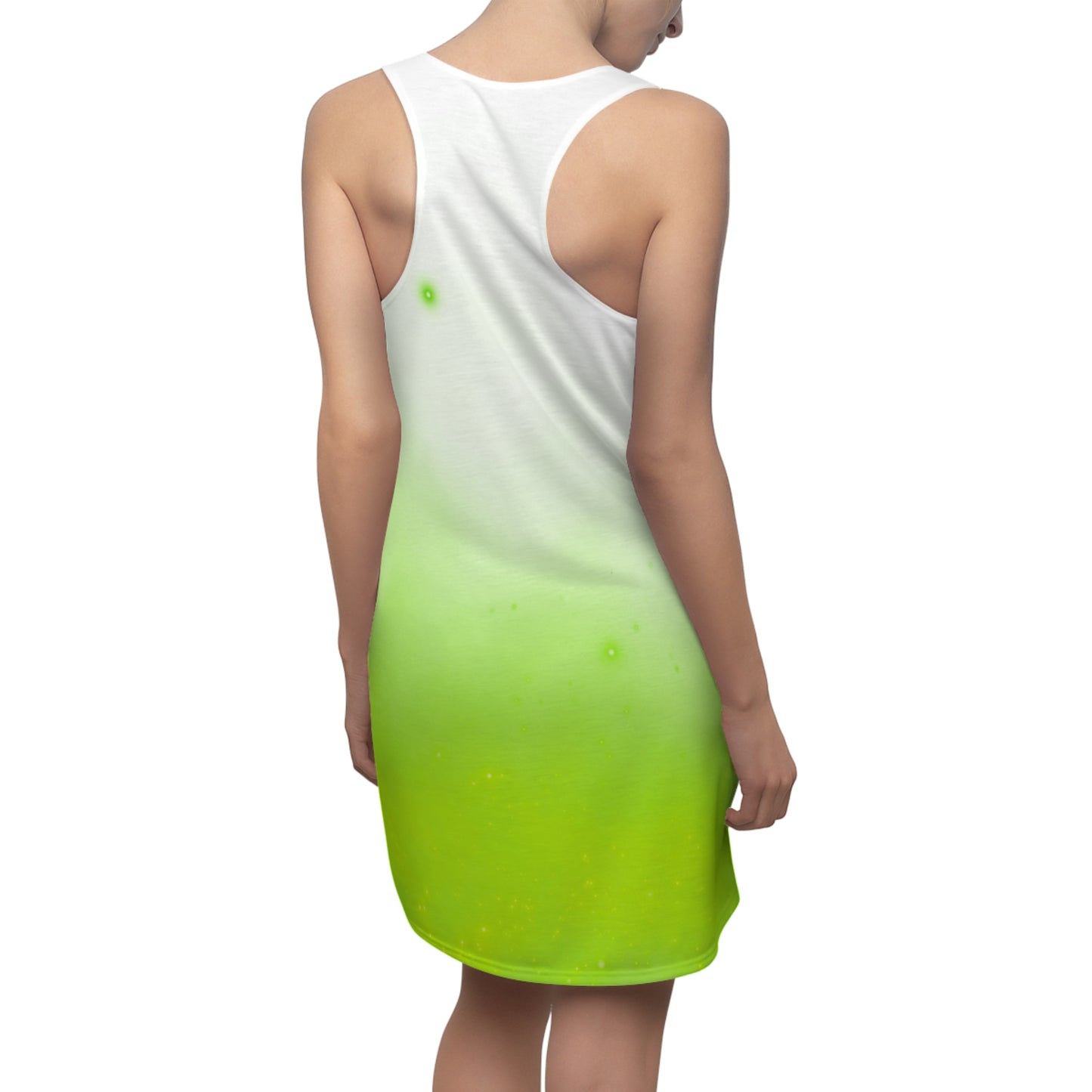 Racerback Kleid mit Weiß-Grün Farbverlauf – leicht & sommerlich