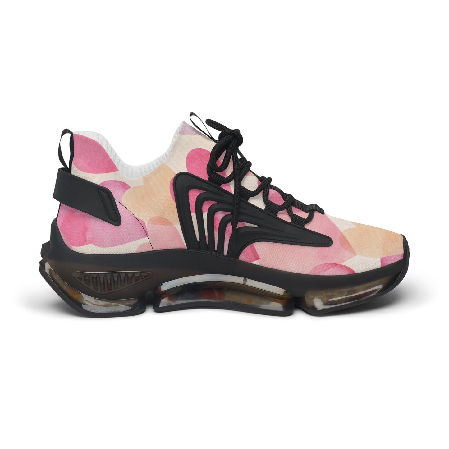Damen Sneaker mit Herzmuster – Stylische Sportschuhe
