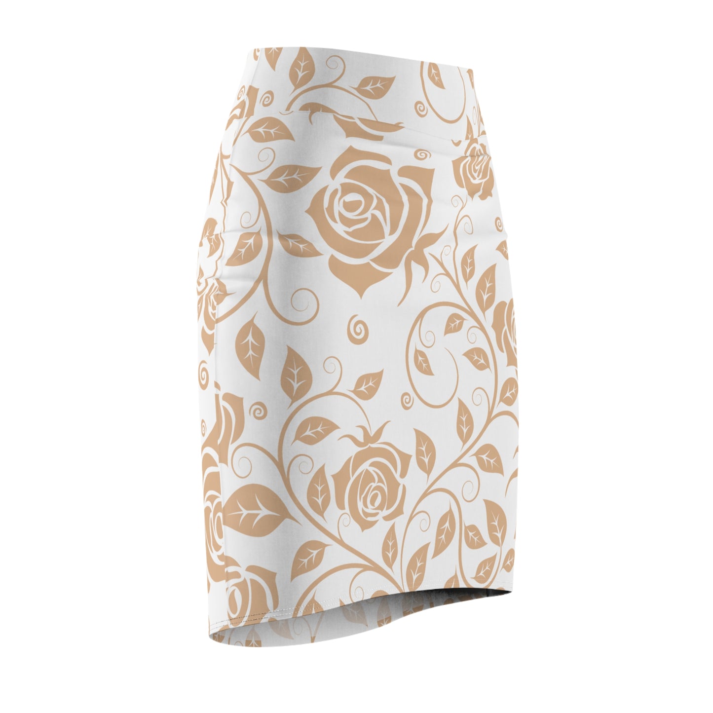 Damen Rock Floral Bleistift Elegant Business Event