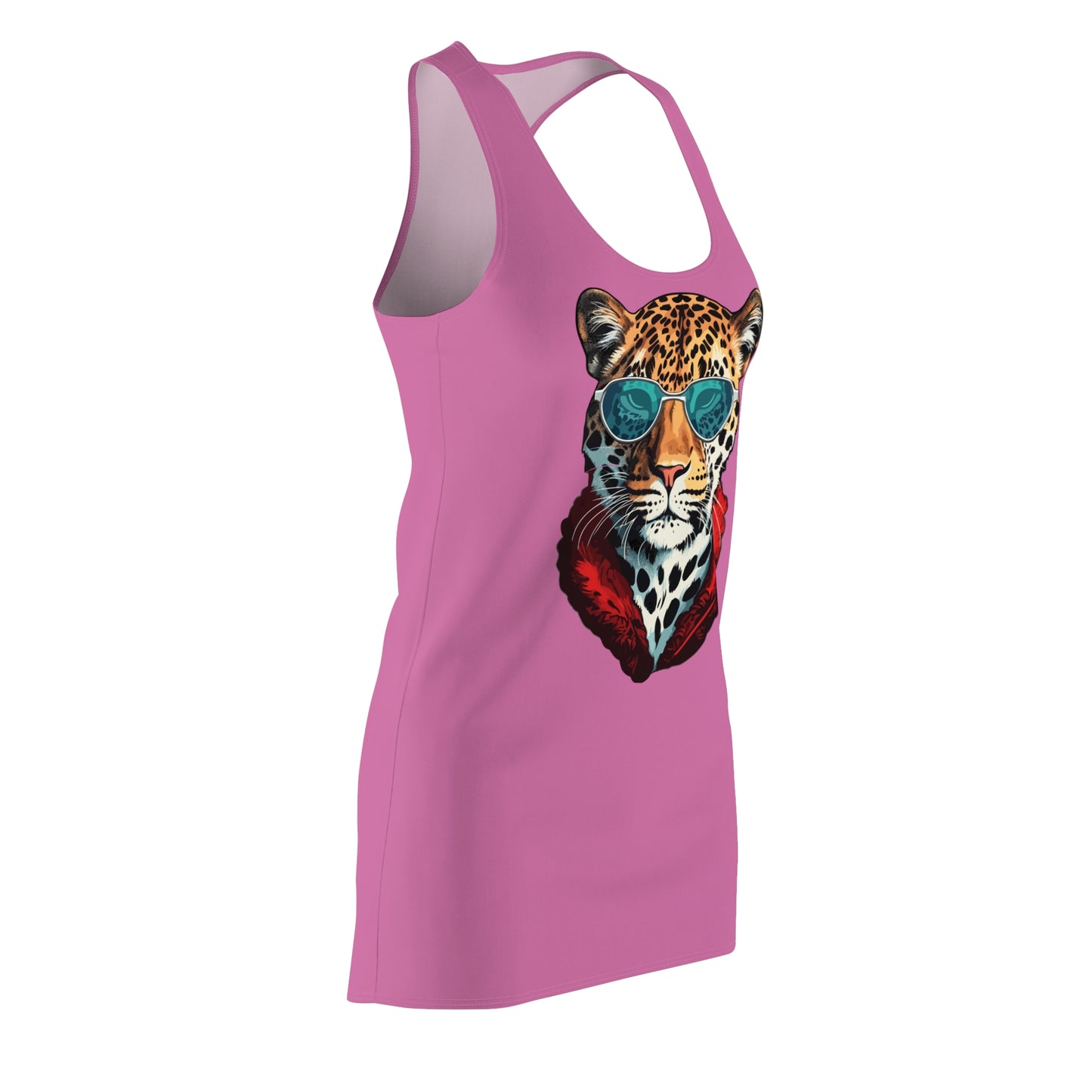 Rosanes Leopard Sonnenbrille Racerback Kleid – Cooles Sommerkleid